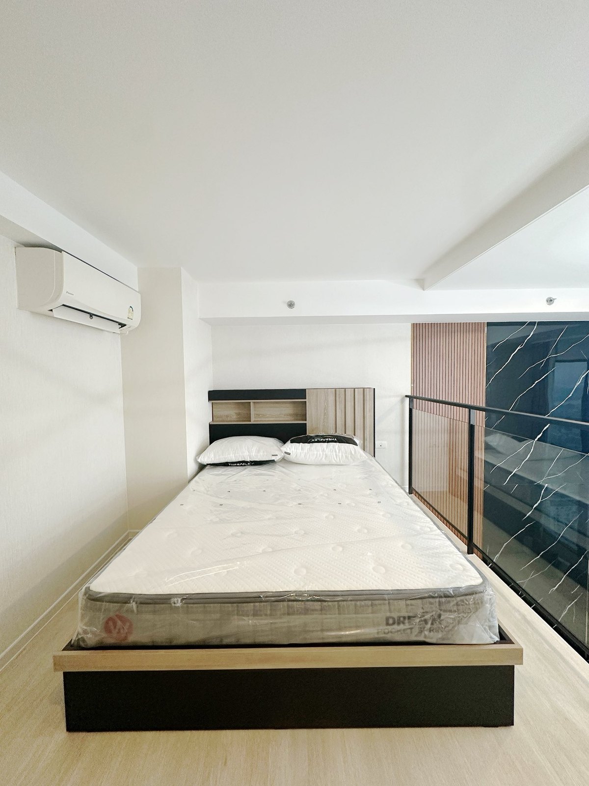 Bedroom — Duplex 1-bedroom condo at Siamese Sukhumvit 48, On Nut, Bangkok