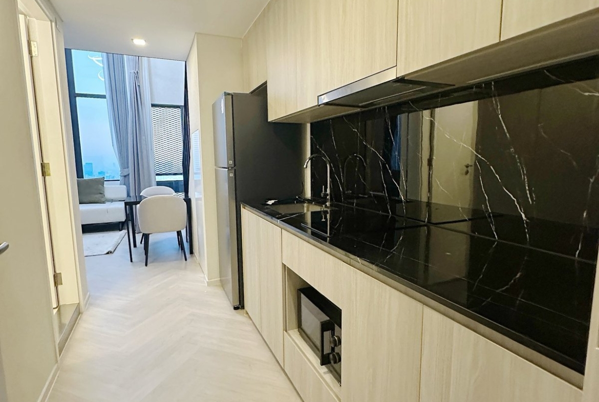 Kitchen — Duplex 1-bedroom condo at Siamese Sukhumvit 48, On Nut, Bangkok