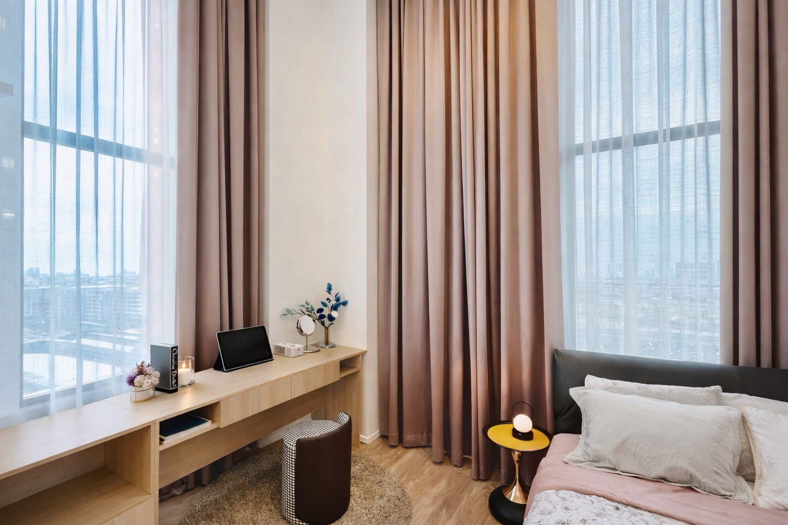 Bedroom — Duplex 2-bedroom condo at Siamese Sukhumvit 48, On Nut, Bangkok