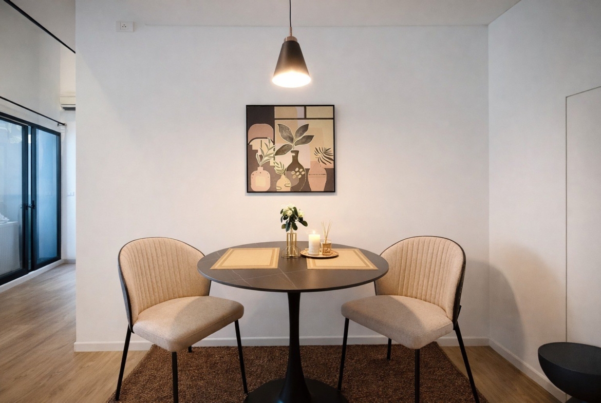 Dining area — Duplex 2-bedroom condo at Siamese Sukhumvit 48, On Nut, Bangkok