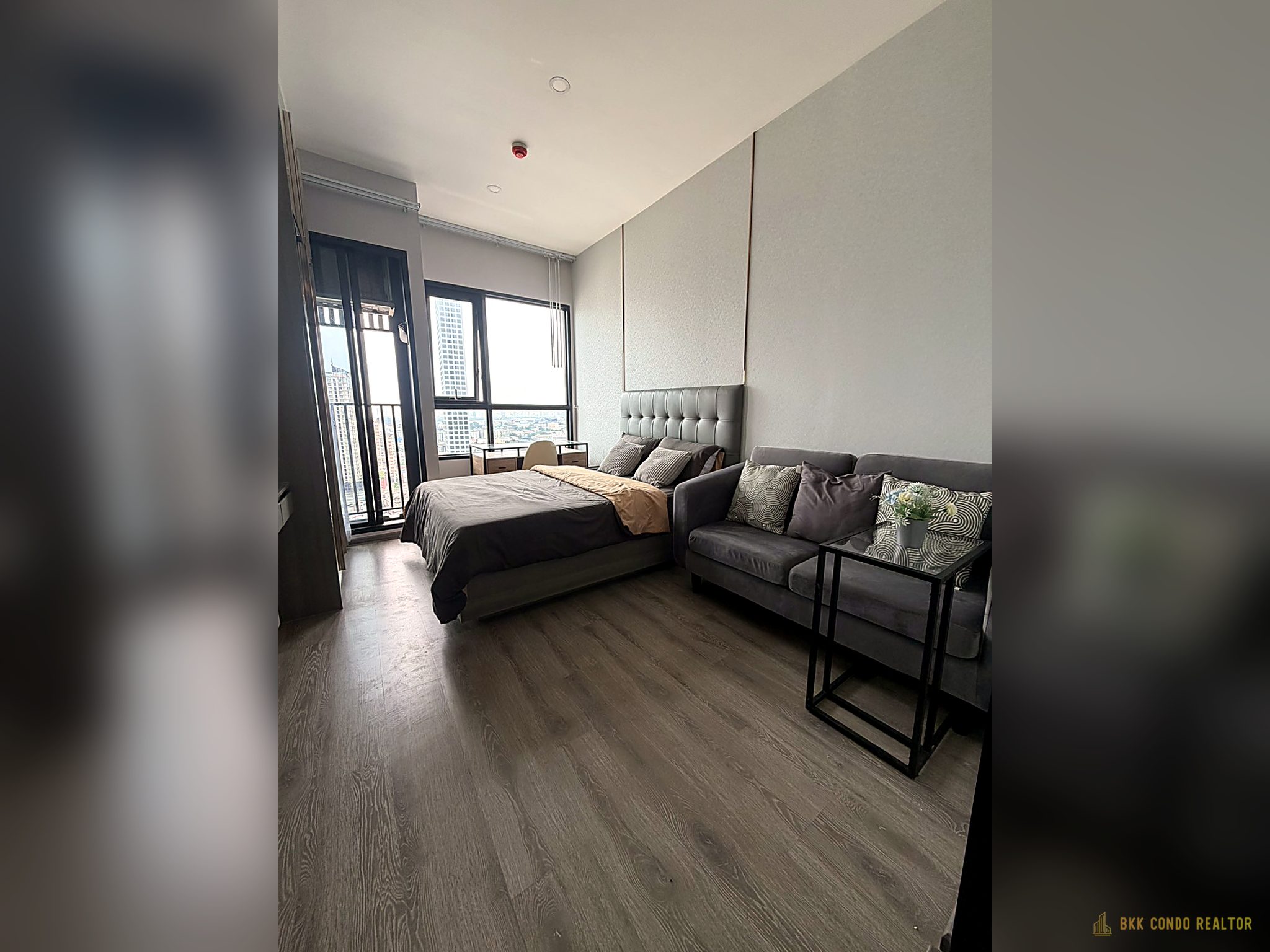 01-bedroom-34 Studio Condo for Rent at KnightsBridge Prime – Onnut (23 sqm) — On Nut BTS