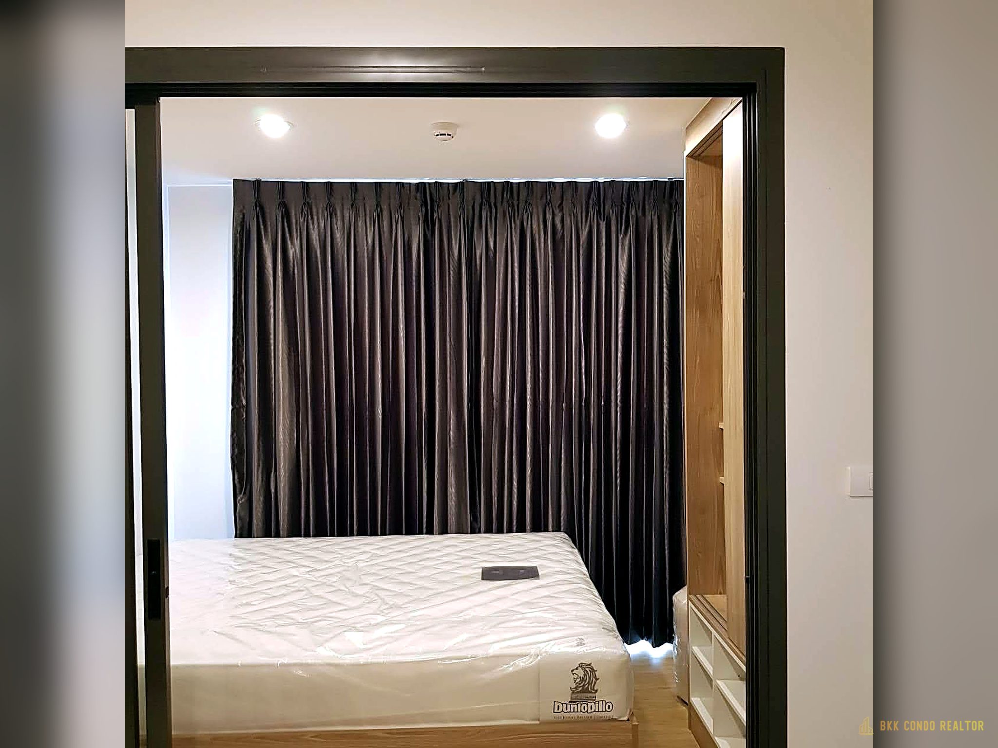 01-bedroom-69 Studio Condo for Rent at The Excel Hideaway Sukhumvit 50 (26 sqm) — On Nut BTS