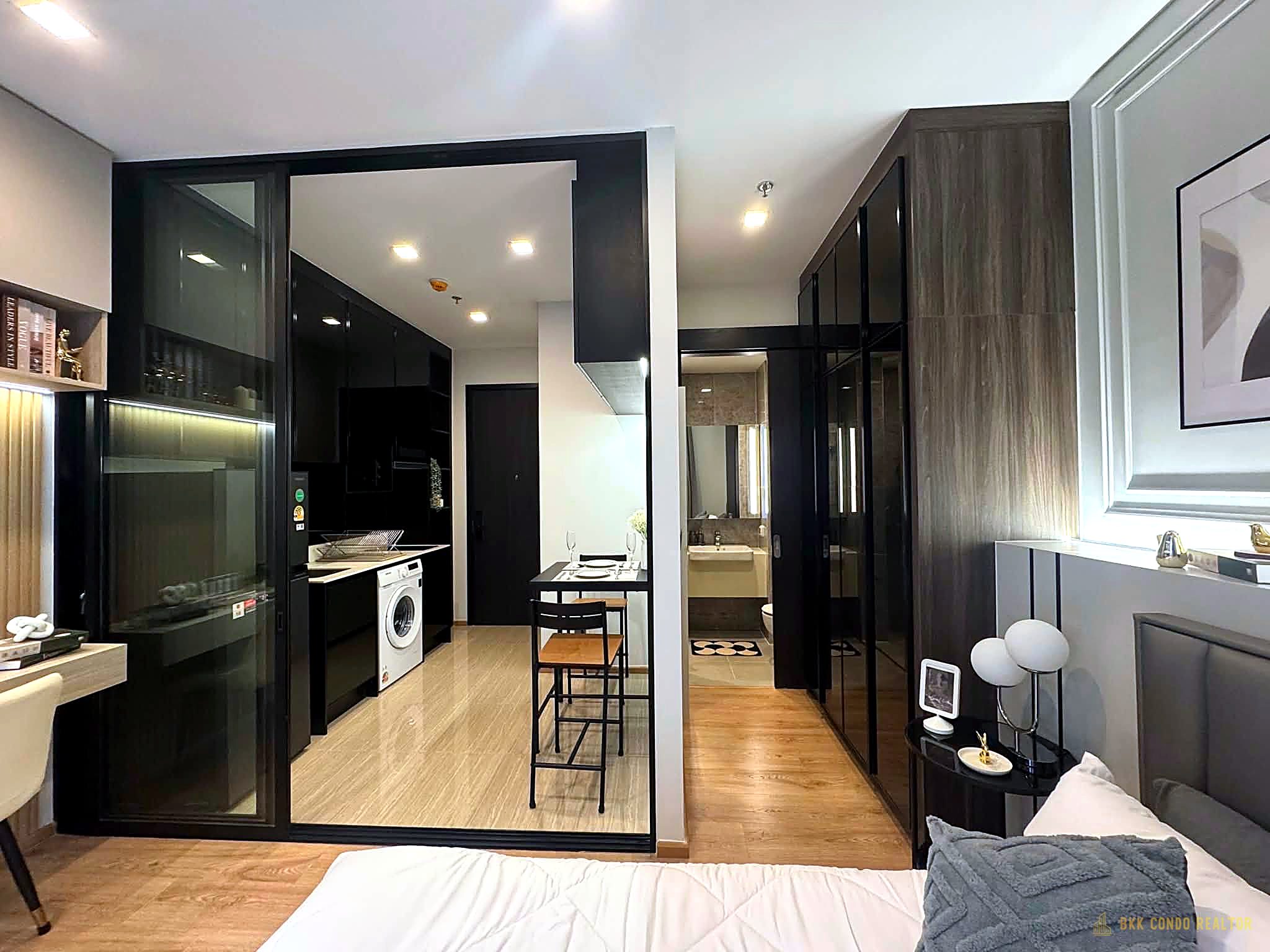01-bedroom-75 Studio Condo for Rent at Noble Around Ari (27 sqm) — Ari BTS