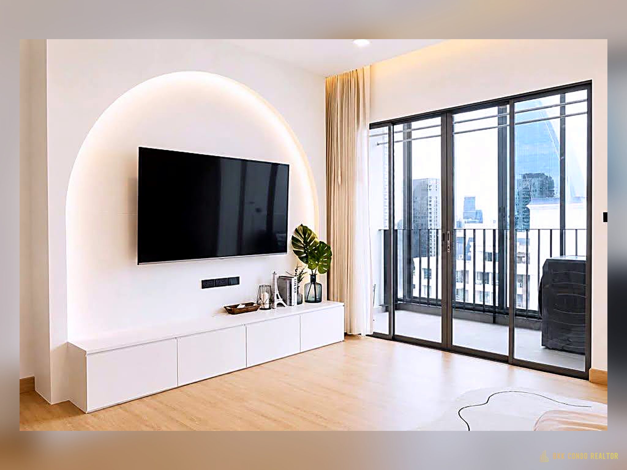 01-living_room-142 2-Bedroom Condo for Rent at IDEO Q Phayathai (75 sqm) — Phaya Thai BTS