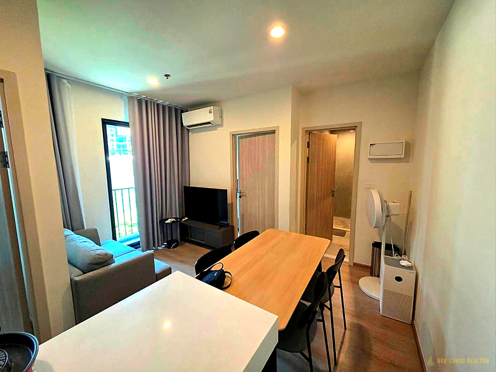 01-living_room-212 1-Bedroom Condo for Rent at NUE District R9 (35 sqm) — Rama 9 MRT