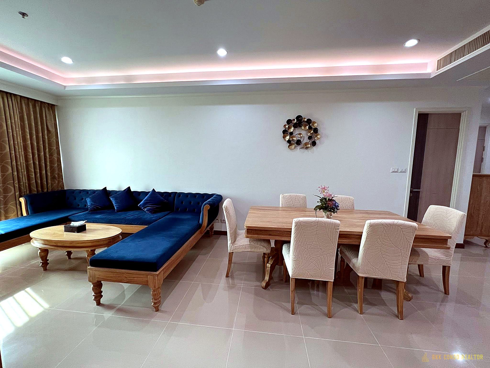 01-living_room-234 2-Bedroom Condo for Rent at Supalai Elite Phayathai (94 sqm) — Phaya Thai BTS