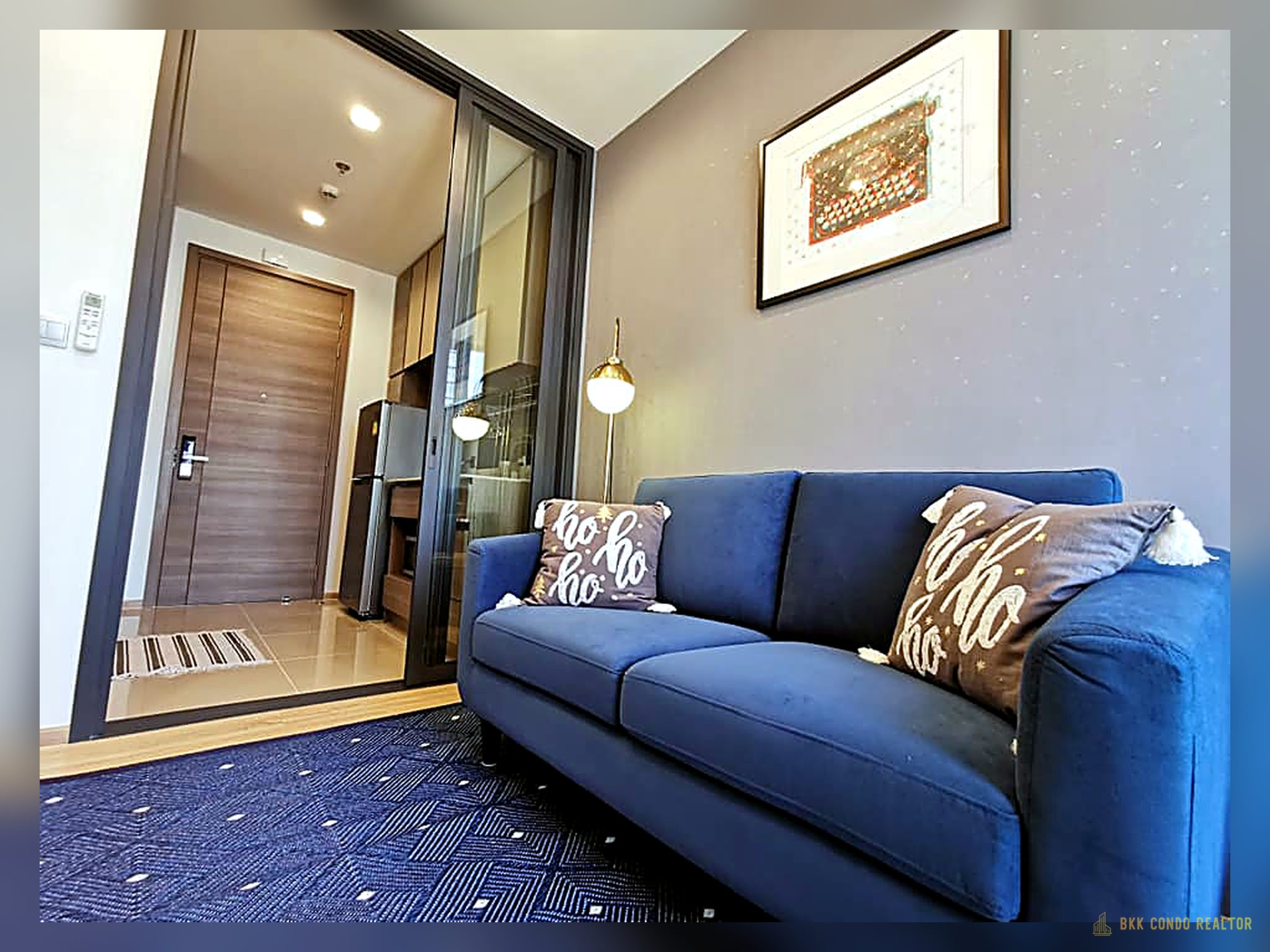01-living_room-294 1-Bedroom Condo for Rent at THE LINE Phahol-Pradipat (34 sqm) — Saphan Khwai BTS