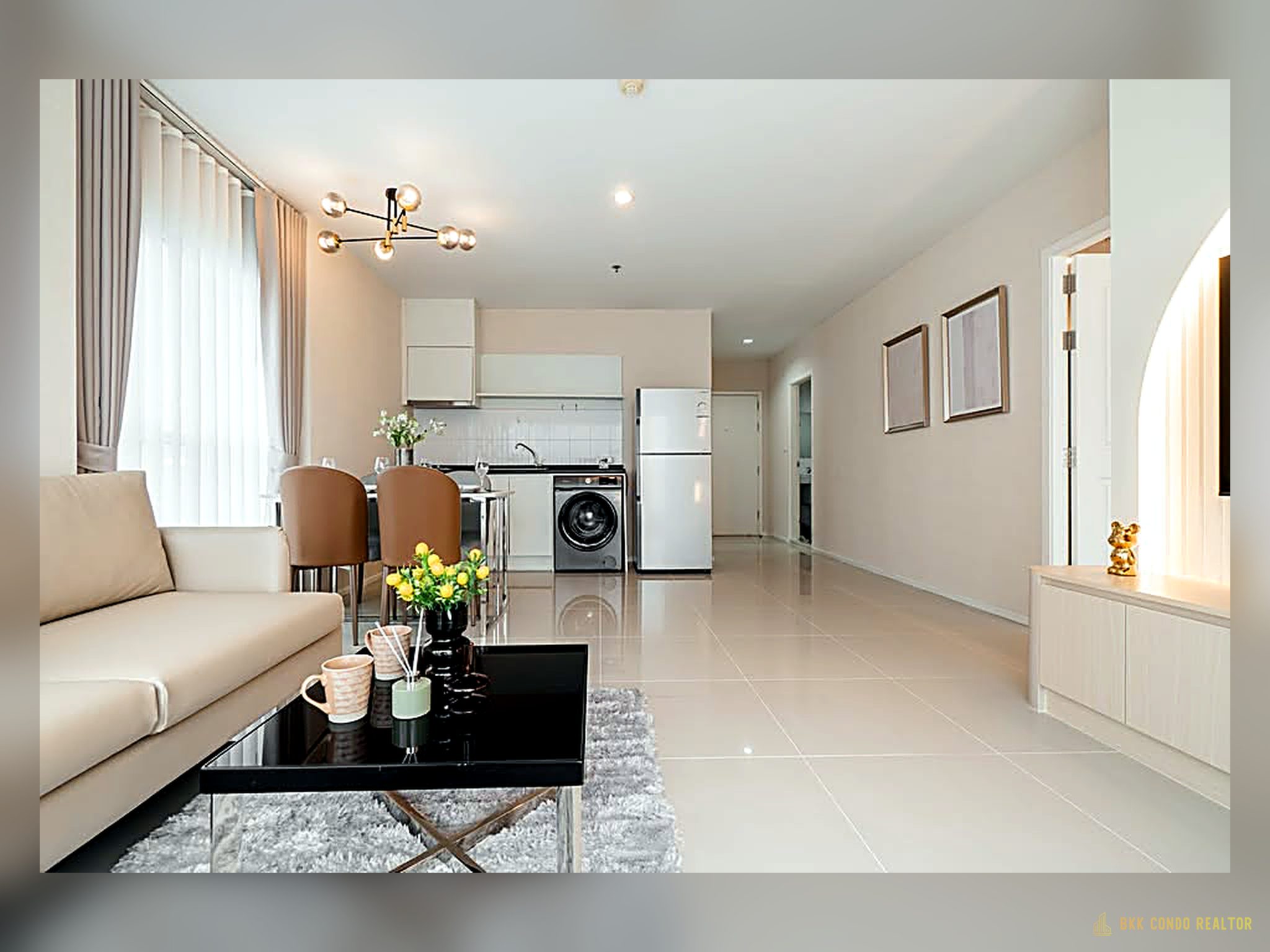 01-living_room-316 1-Bedroom Condo for Rent at Aspire Rama 9 (67 sqm) — Rama 9 MRT