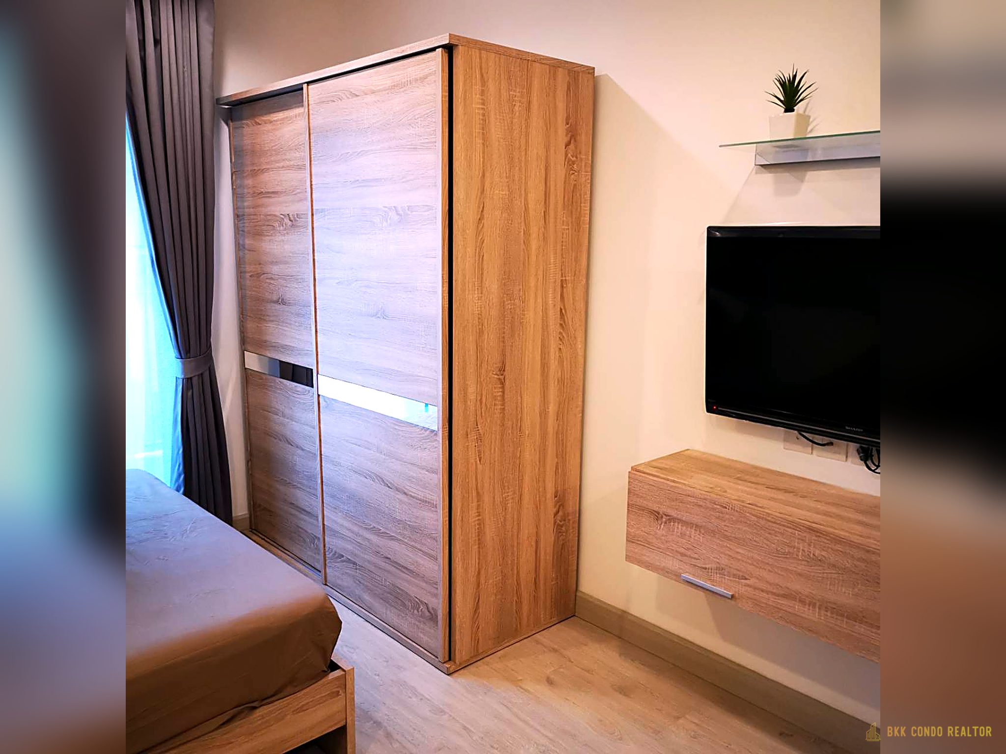 02-bedroom-44 Studio Condo for Rent at IDEO Mobi Sukhumvit 81 (22 sqm) — On Nut BTS