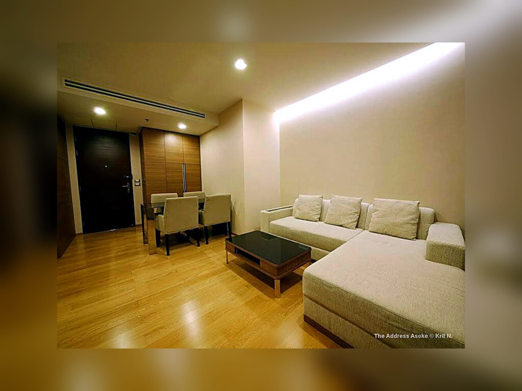 2-Bedroom Condo for Rent at The Address Asoke (65 sqm) — Phetchaburi MRT