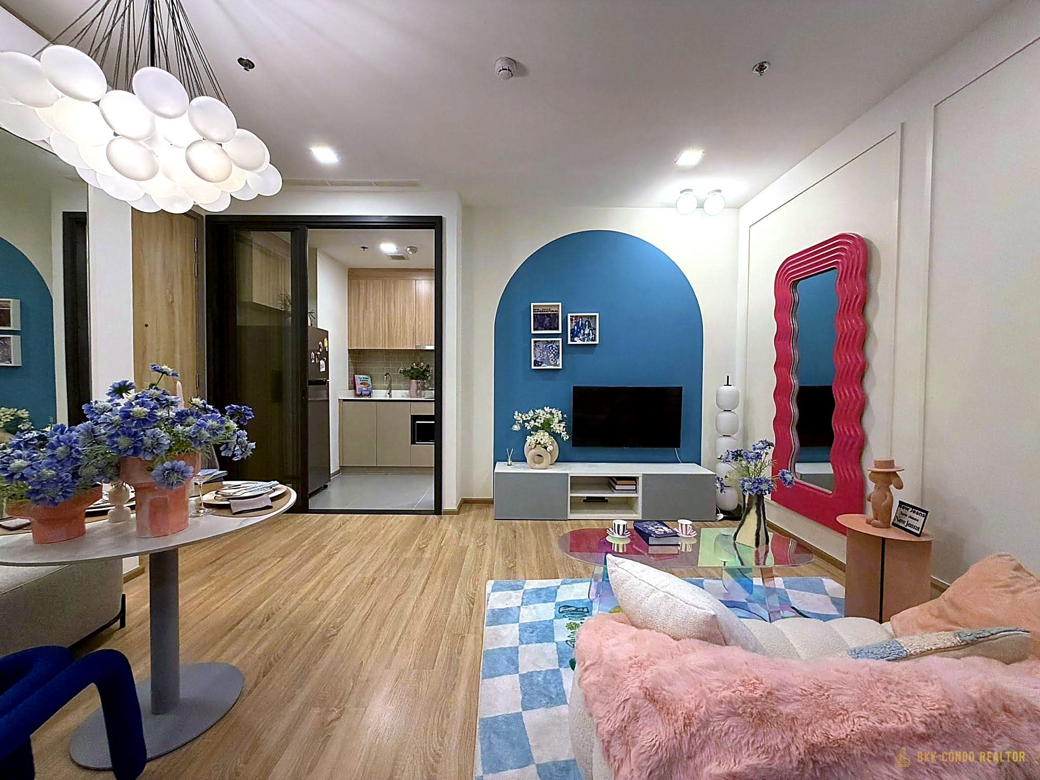 02-living_room-115 1-Bedroom Condo for Rent at XT Phayathai (40 sqm) — Phaya Thai BTS