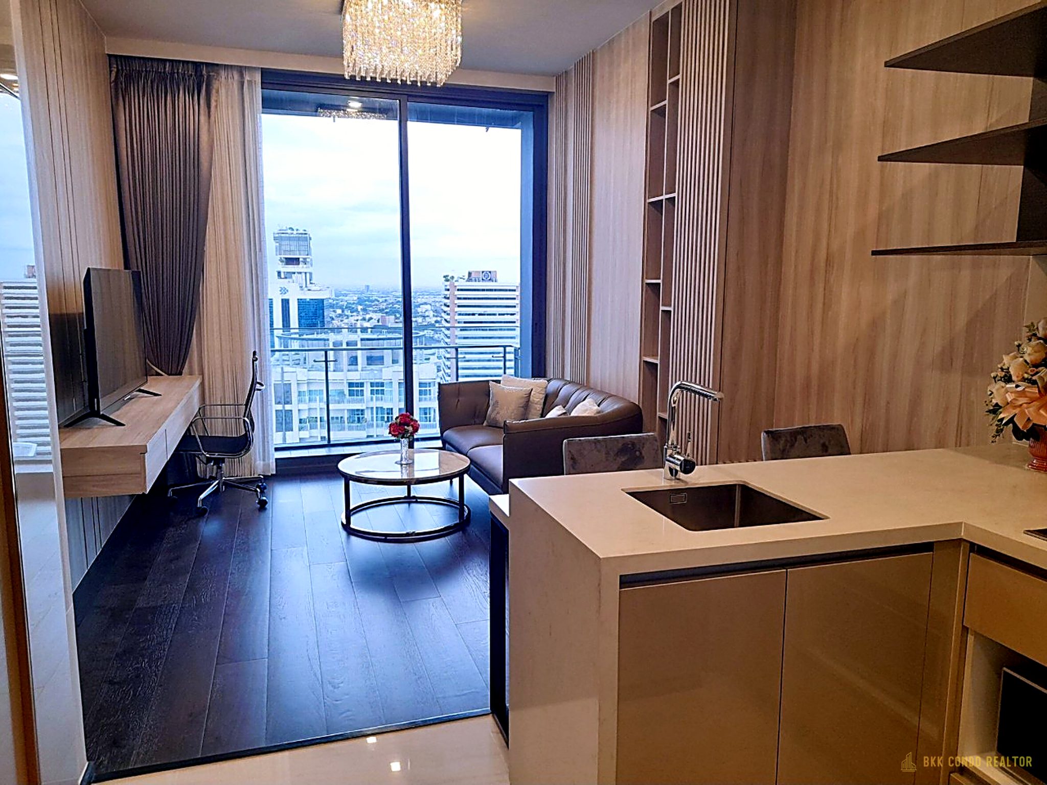 02-living_room-129 1-Bedroom Condo for Rent at Laviq Sukhumvit 57 (46 sqm) — Thonglor BTS