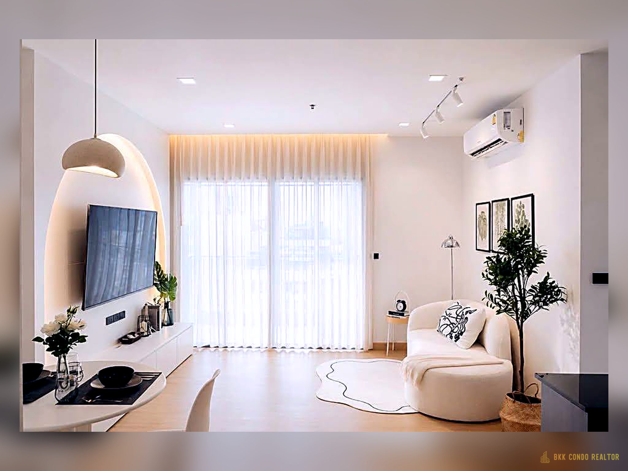 02-living_room-131 2-Bedroom Condo for Rent at IDEO Q Phayathai (75 sqm) — Phaya Thai BTS