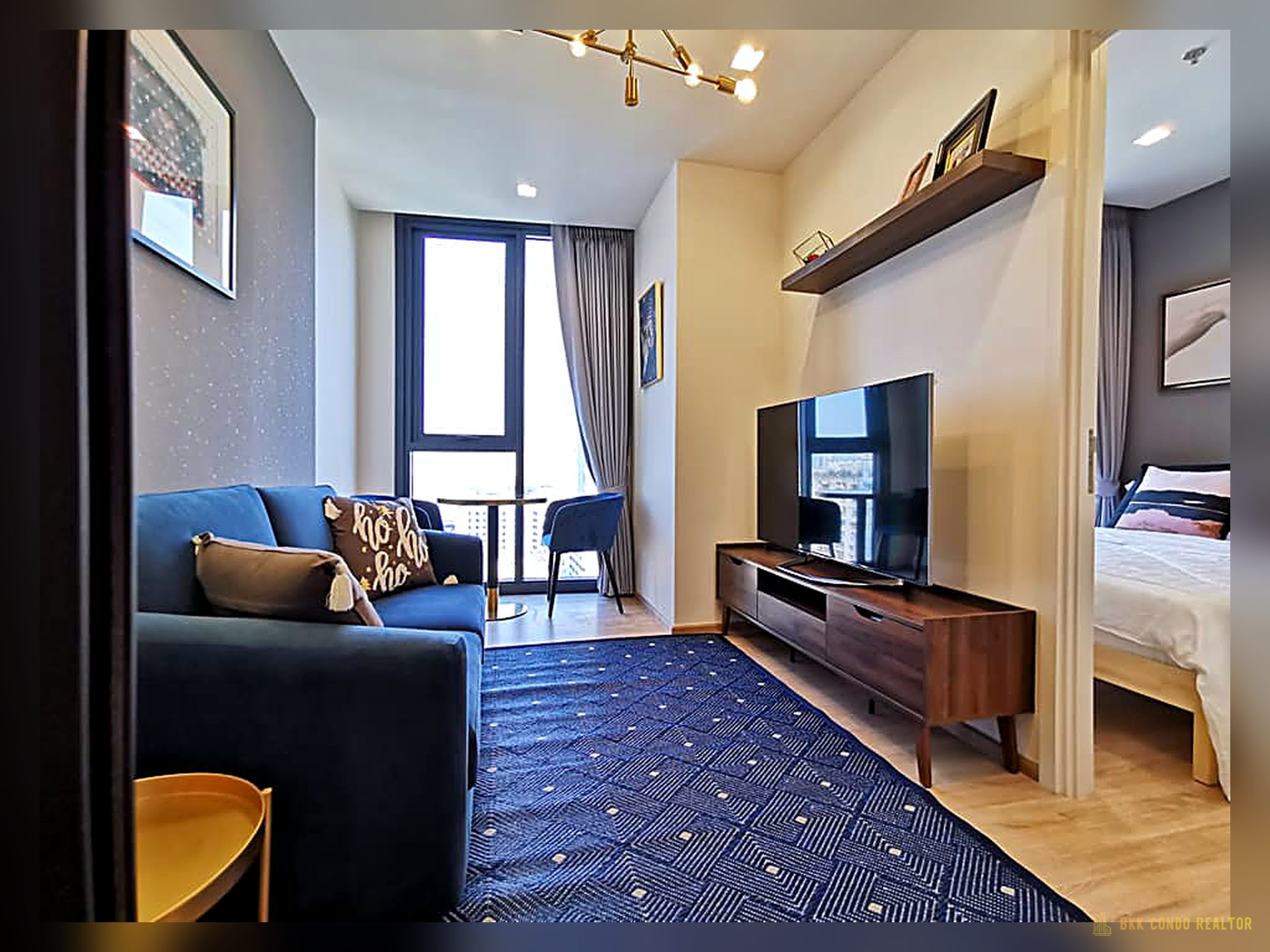 02-living_room-262 1-Bedroom Condo for Rent at THE LINE Phahol-Pradipat (34 sqm) — Saphan Khwai BTS
