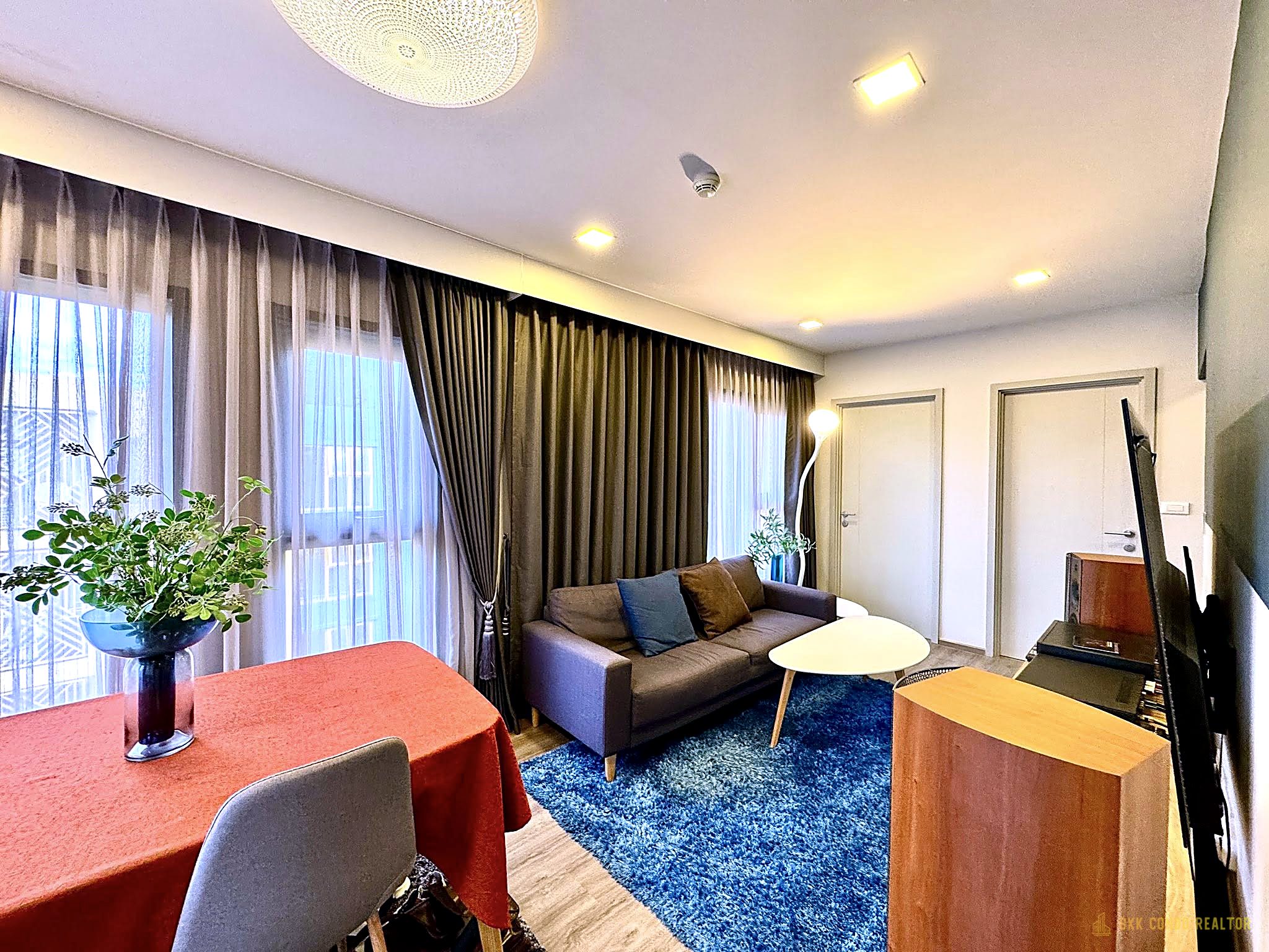 02-living_room-94 2-Bedroom Condo for Rent at The Base Sukhumvit 50 (56 sqm) — On Nut BTS