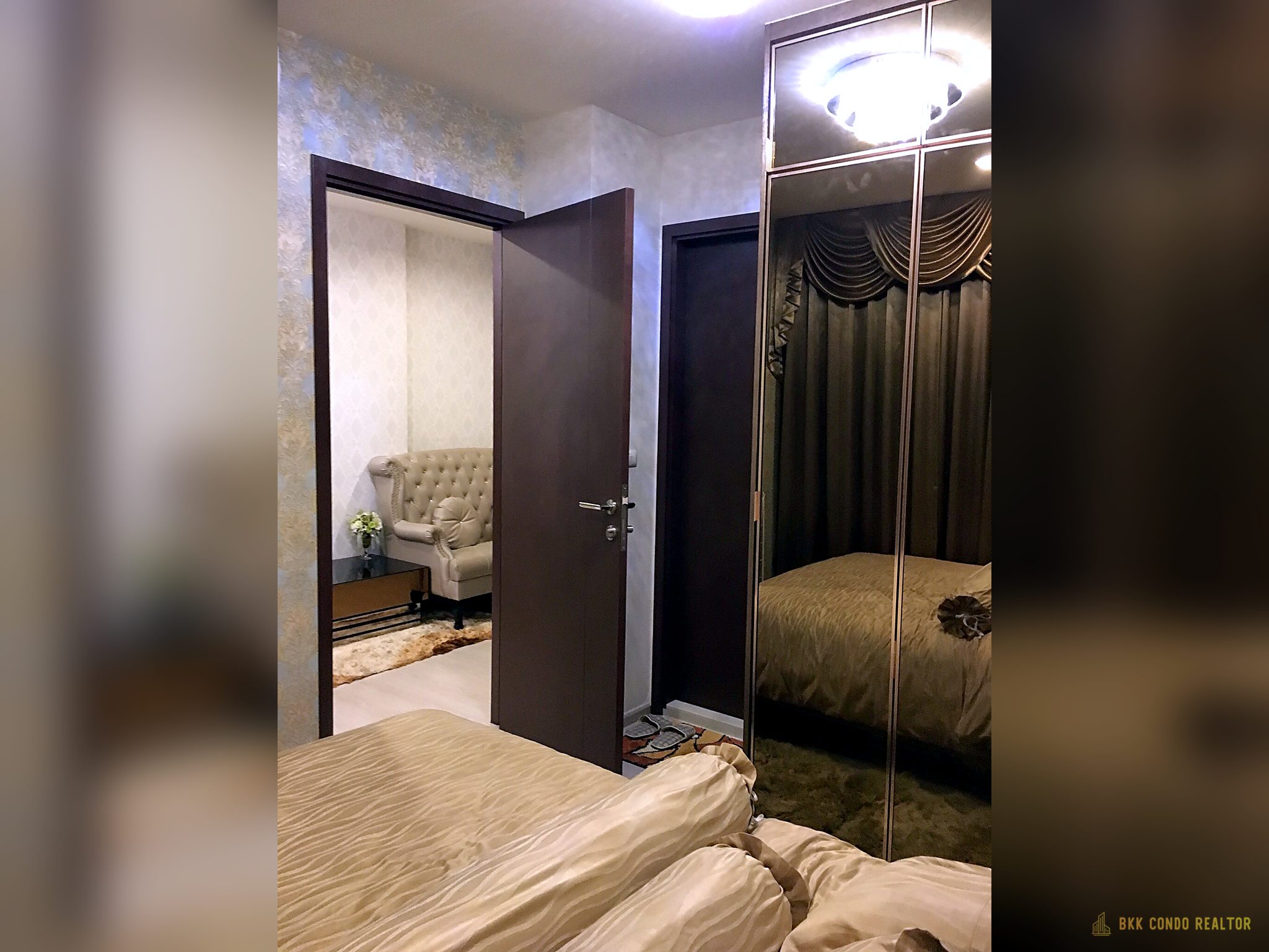 03-bedroom-55 1-Bedroom Condo for Rent at Rhythm Asoke (34 sqm) — Rama 9 MRT
