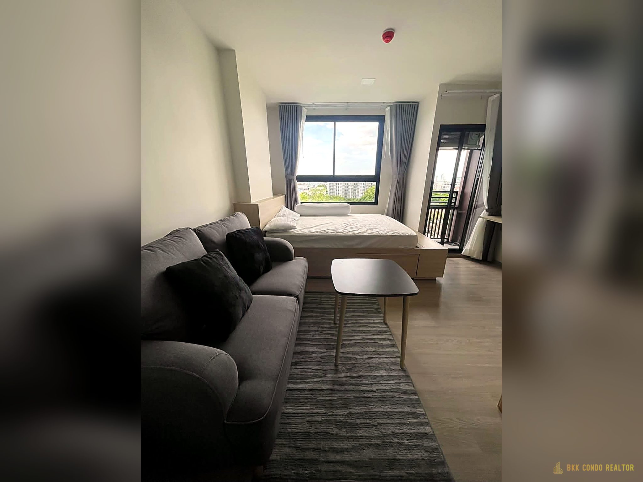 03-bedroom-82 Studio Condo for Rent at The Muve Sukhumvit 107 (23 sqm) — Bearing BTS