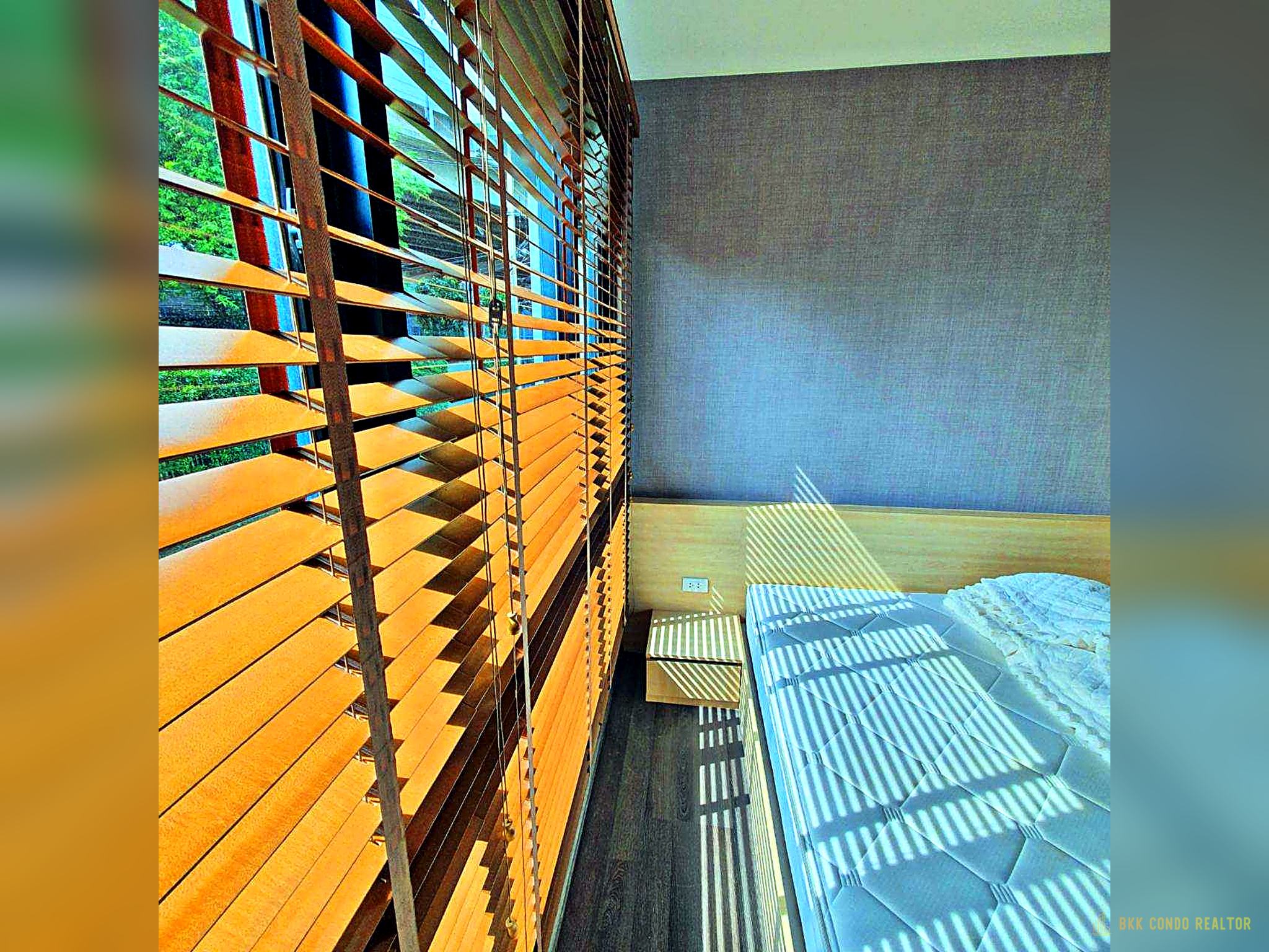 03-bedroom-98 Studio Condo for Rent at The Base Park West (26 sqm) — On Nut BTS