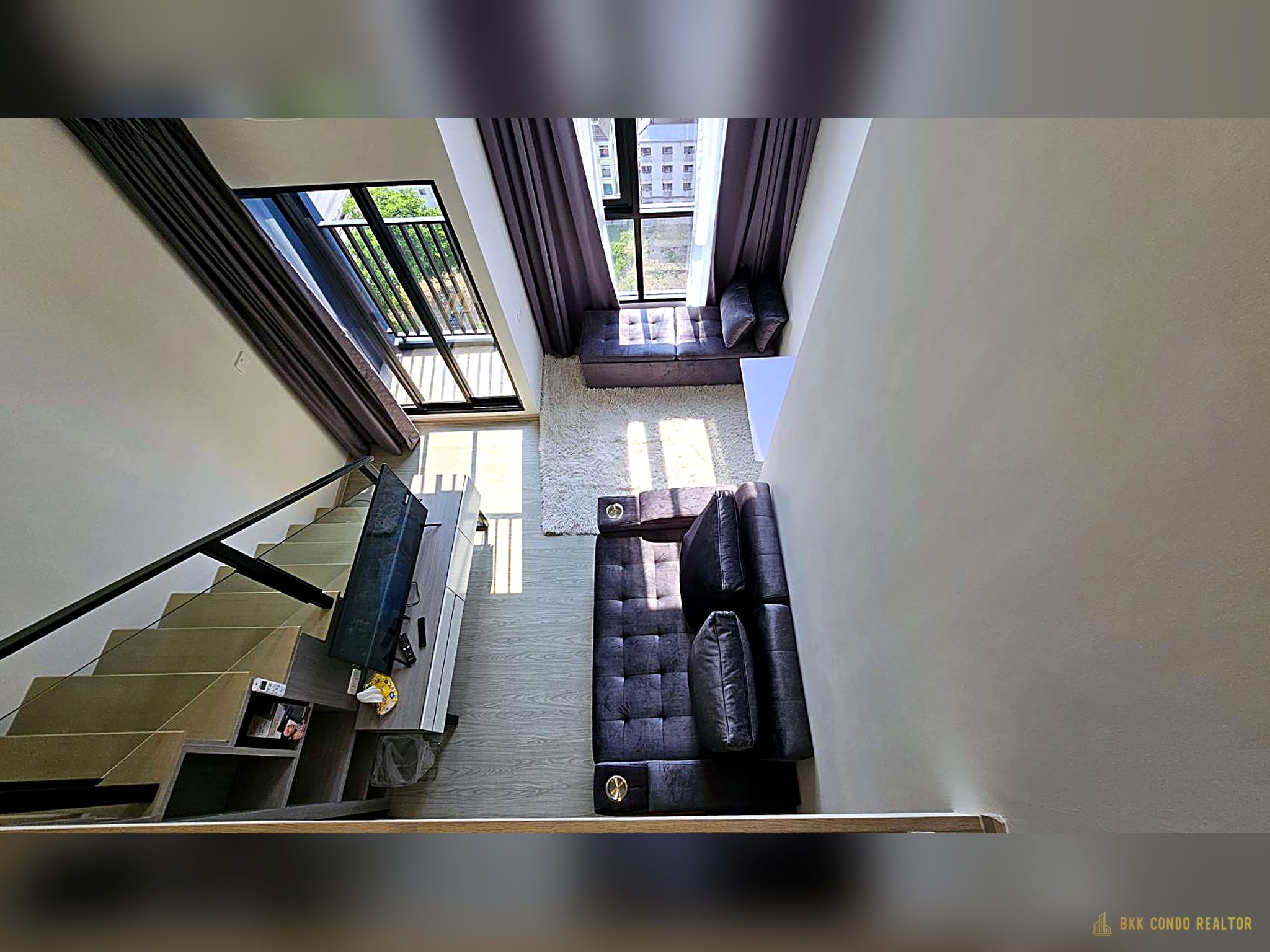 Duplex 1-Bedroom Condo for Rent at Origin Plug & Play Ramkhamhaeng Triple Station (35 sqm) — Ramkhamhaeng