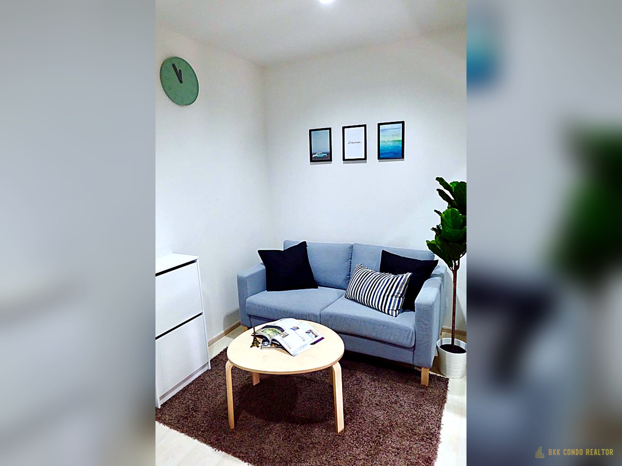 03-living_room-201 1-Bedroom Condo for Rent at Life Sukhumvit 48 (30 sqm) — Phra Khanong BTS