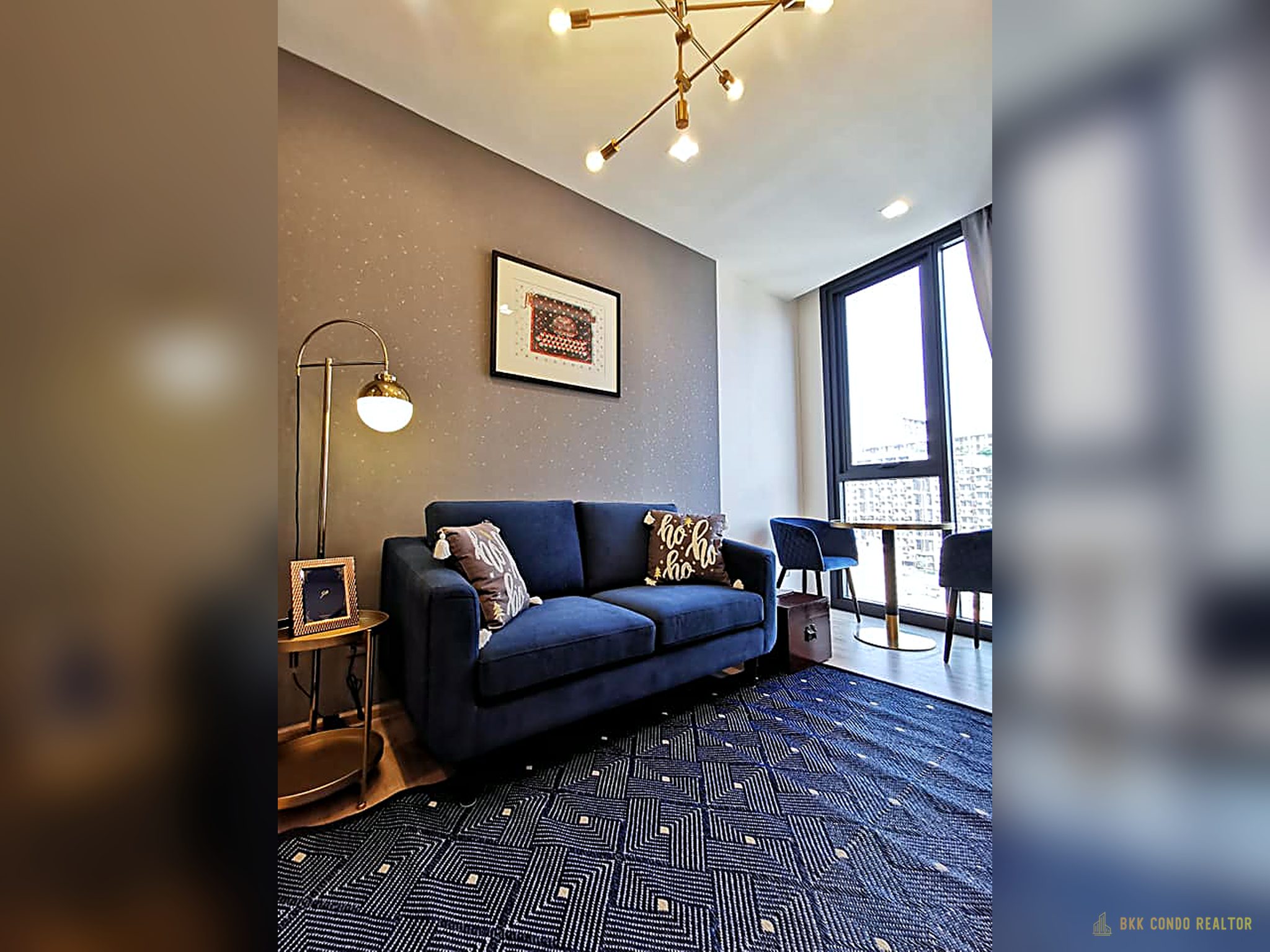 03-living_room-205 1-Bedroom Condo for Rent at THE LINE Phahol-Pradipat (34 sqm) — Saphan Khwai BTS