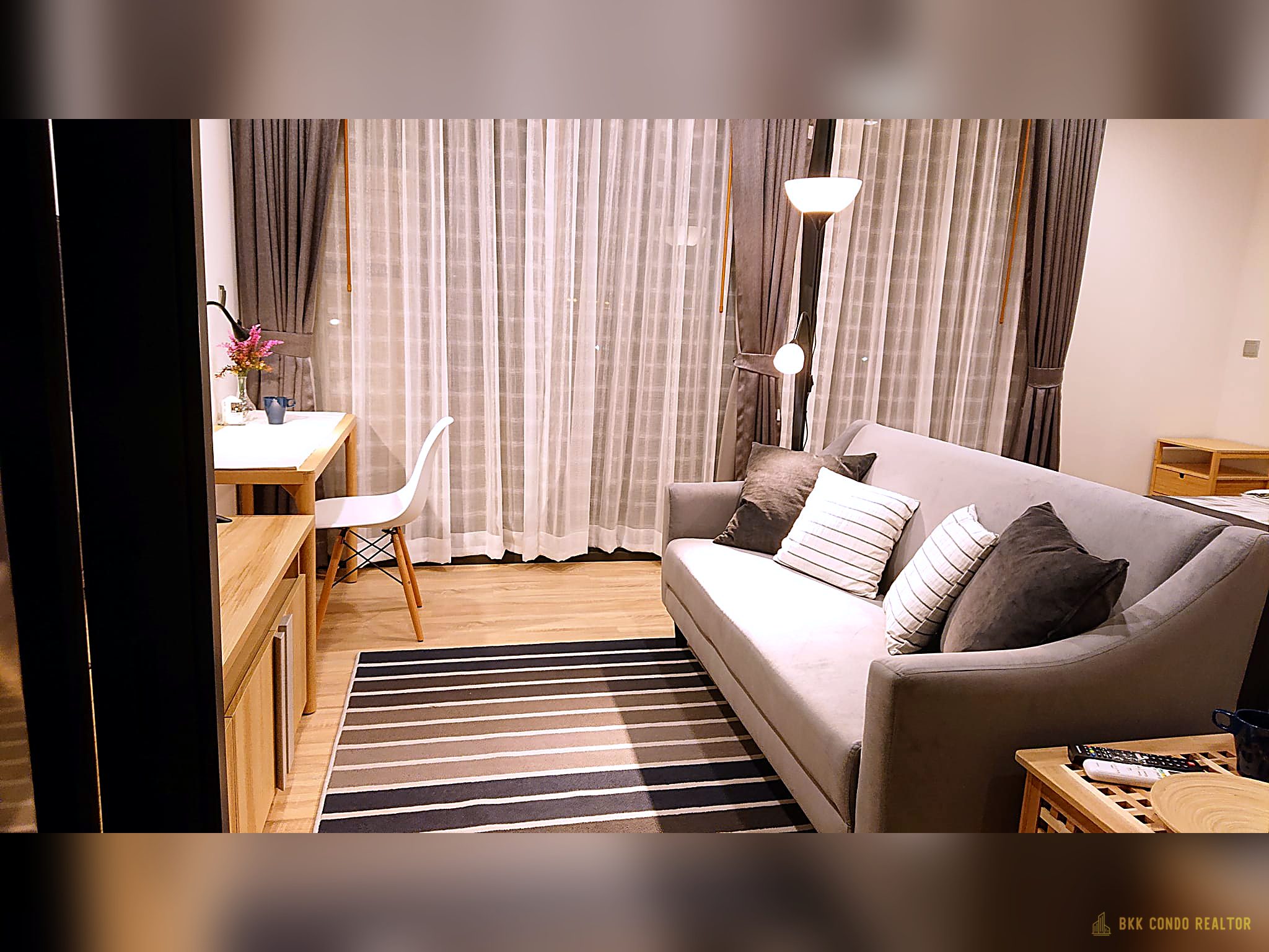 03-living_room-207 1-Bedroom Condo for Rent at Kawa Haus (36.41 sqm) — On Nut BTS
