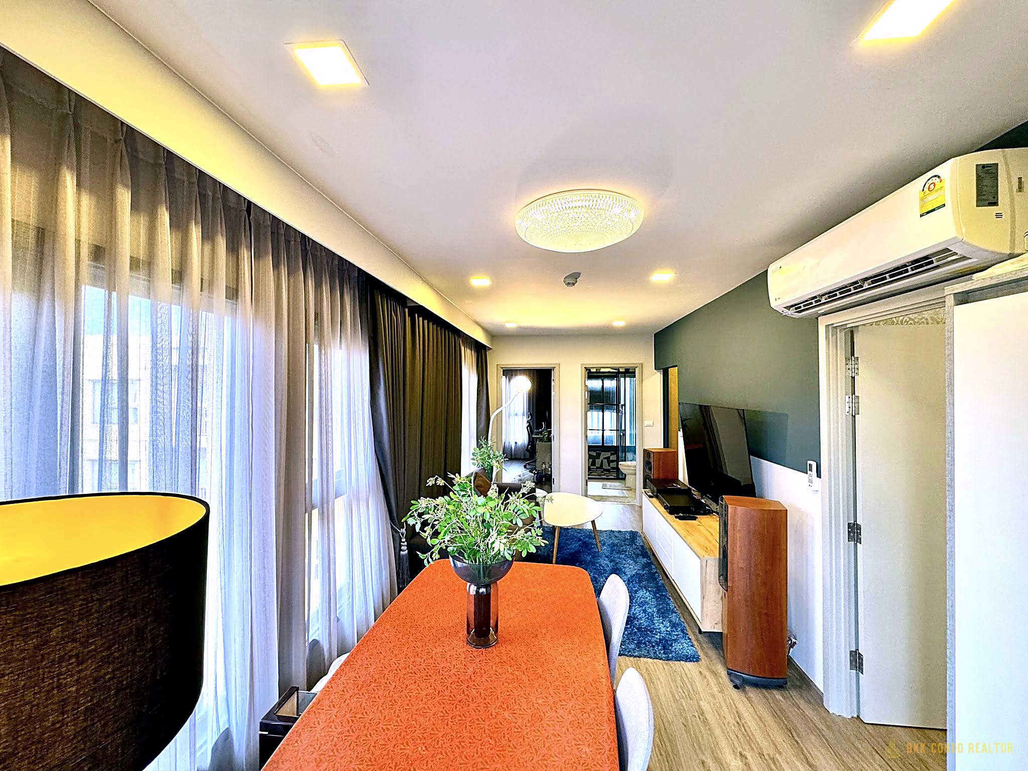 03-living_room-72 2-Bedroom Condo for Rent at The Base Sukhumvit 50 (56 sqm) — On Nut BTS