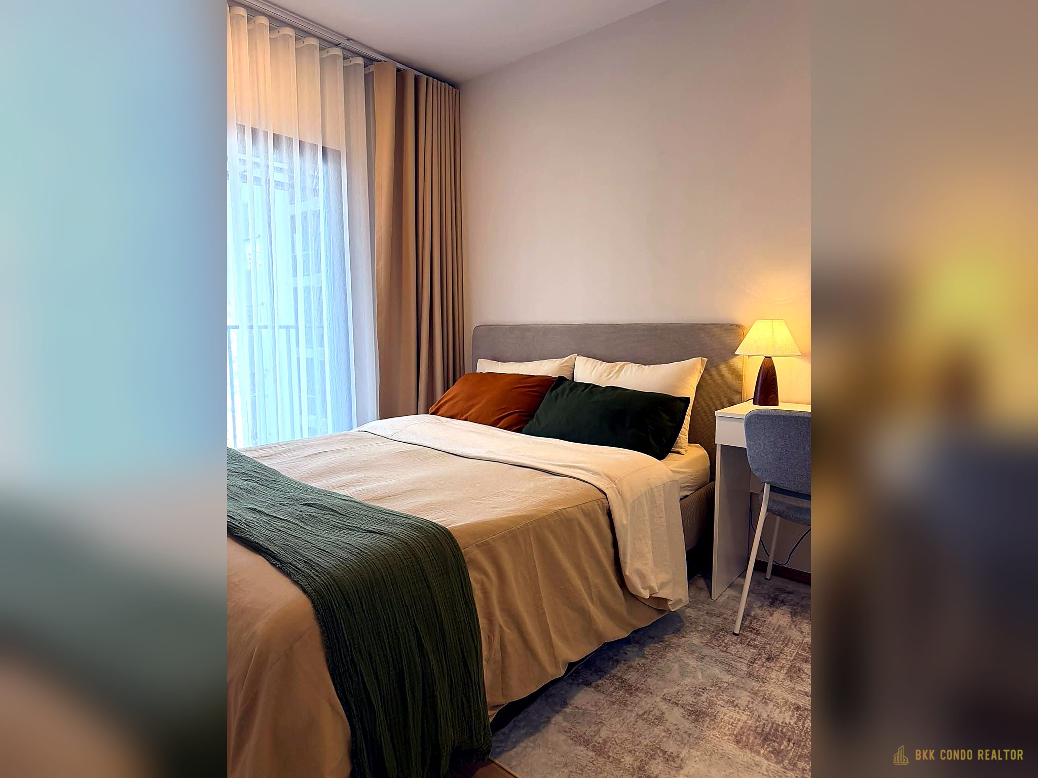 04-bedroom-133 1-Bedroom Condo for Rent at Life Rama4 – Asoke (32 sqm) — Queen Sirikit MRT