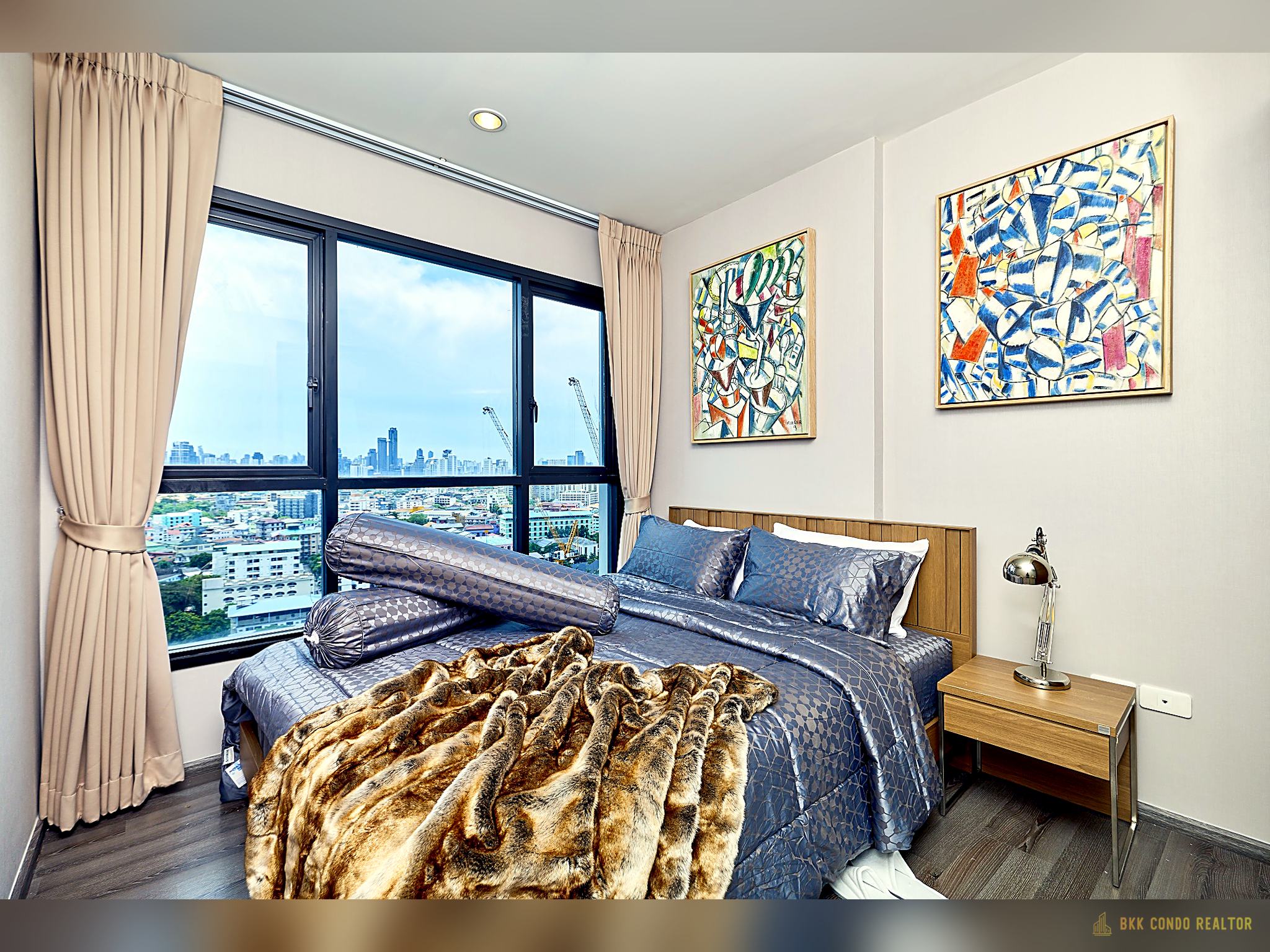 04-bedroom-155 1-Bedroom Condo for Rent at The Base Park East (31 sqm) — On Nut BTS