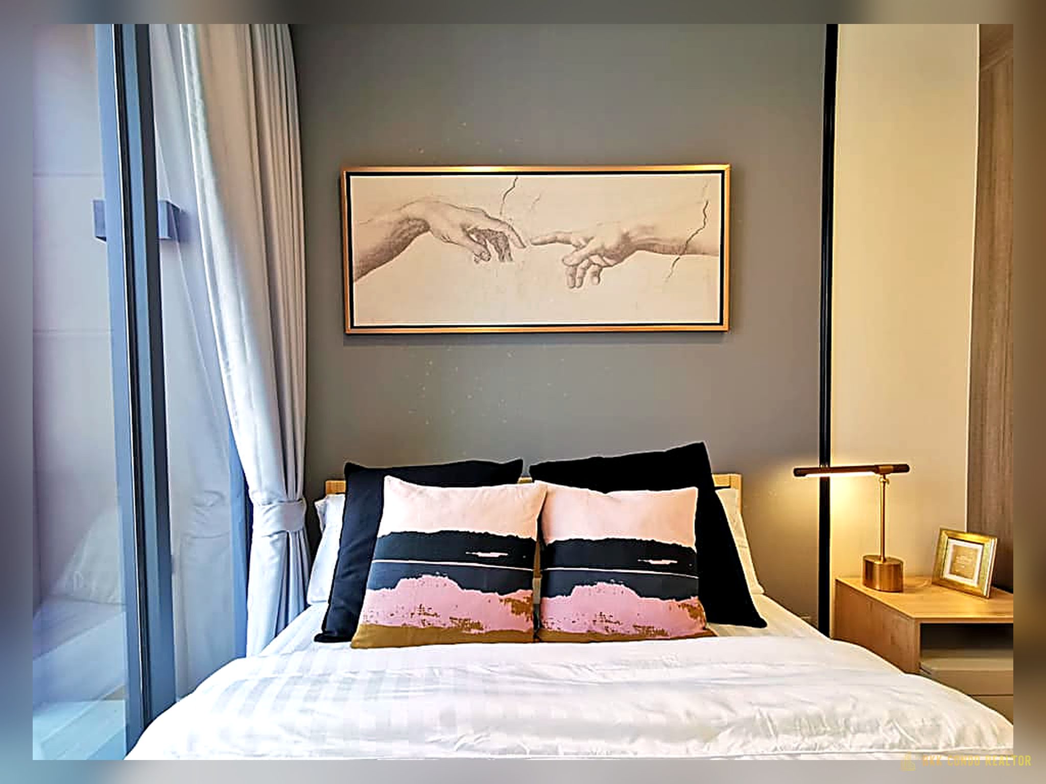 04-bedroom-166 1-Bedroom Condo for Rent at THE LINE Phahol-Pradipat (34 sqm) — Saphan Khwai BTS