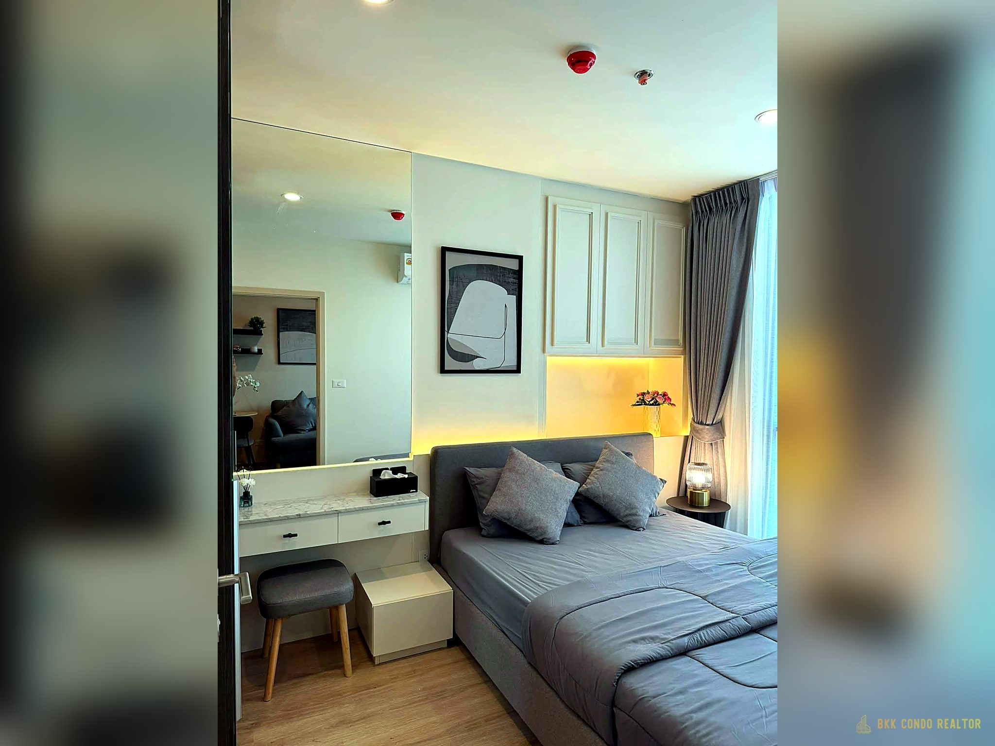 04-bedroom-55 1-Bedroom Condo for Rent at NUE District R9 (26 sqm) — Rama 9 MRT