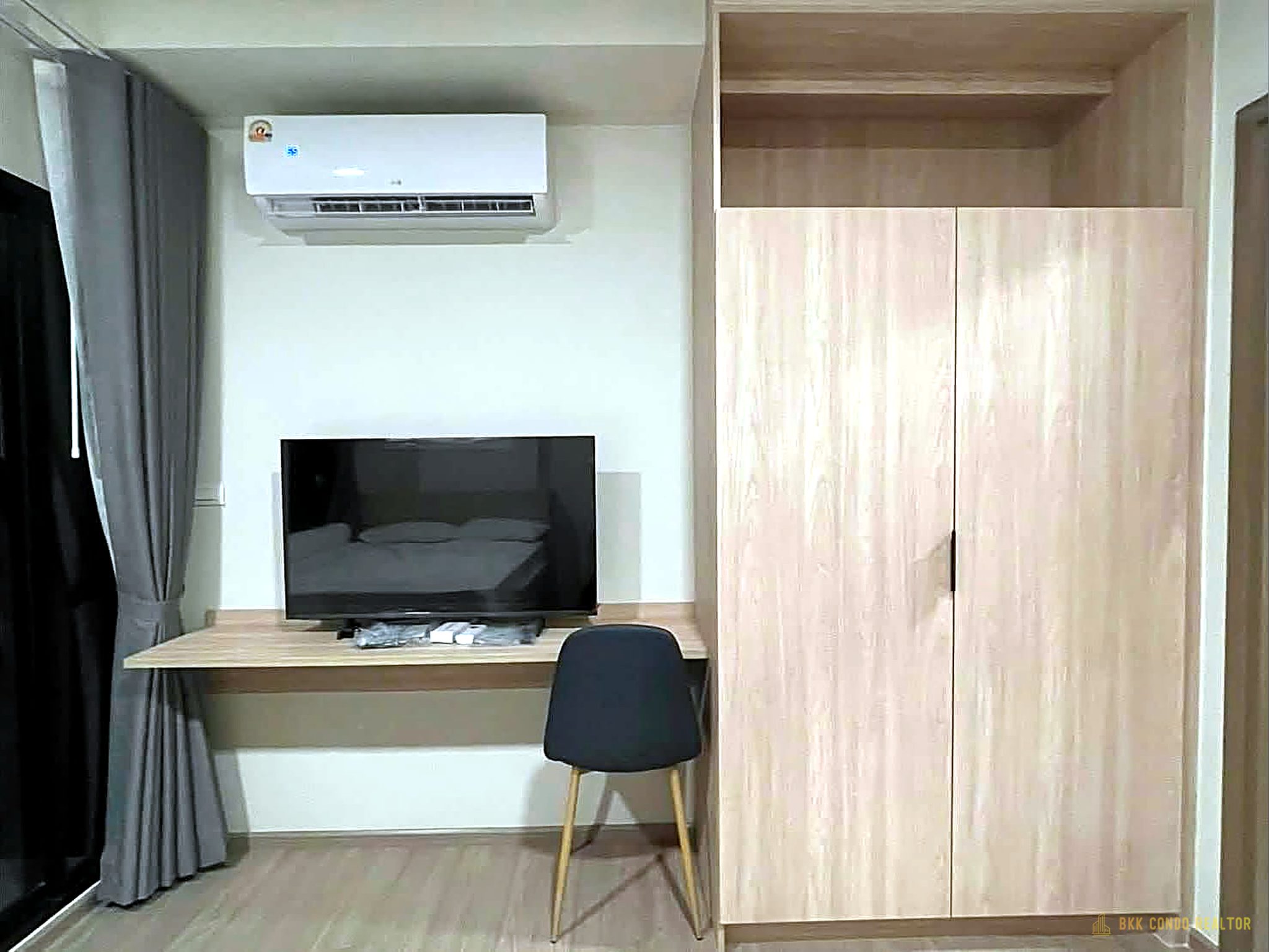 04-bedroom-87 Studio Condo for Rent at The Muve Sukhumvit 107 (23 sqm) — Bearing BTS