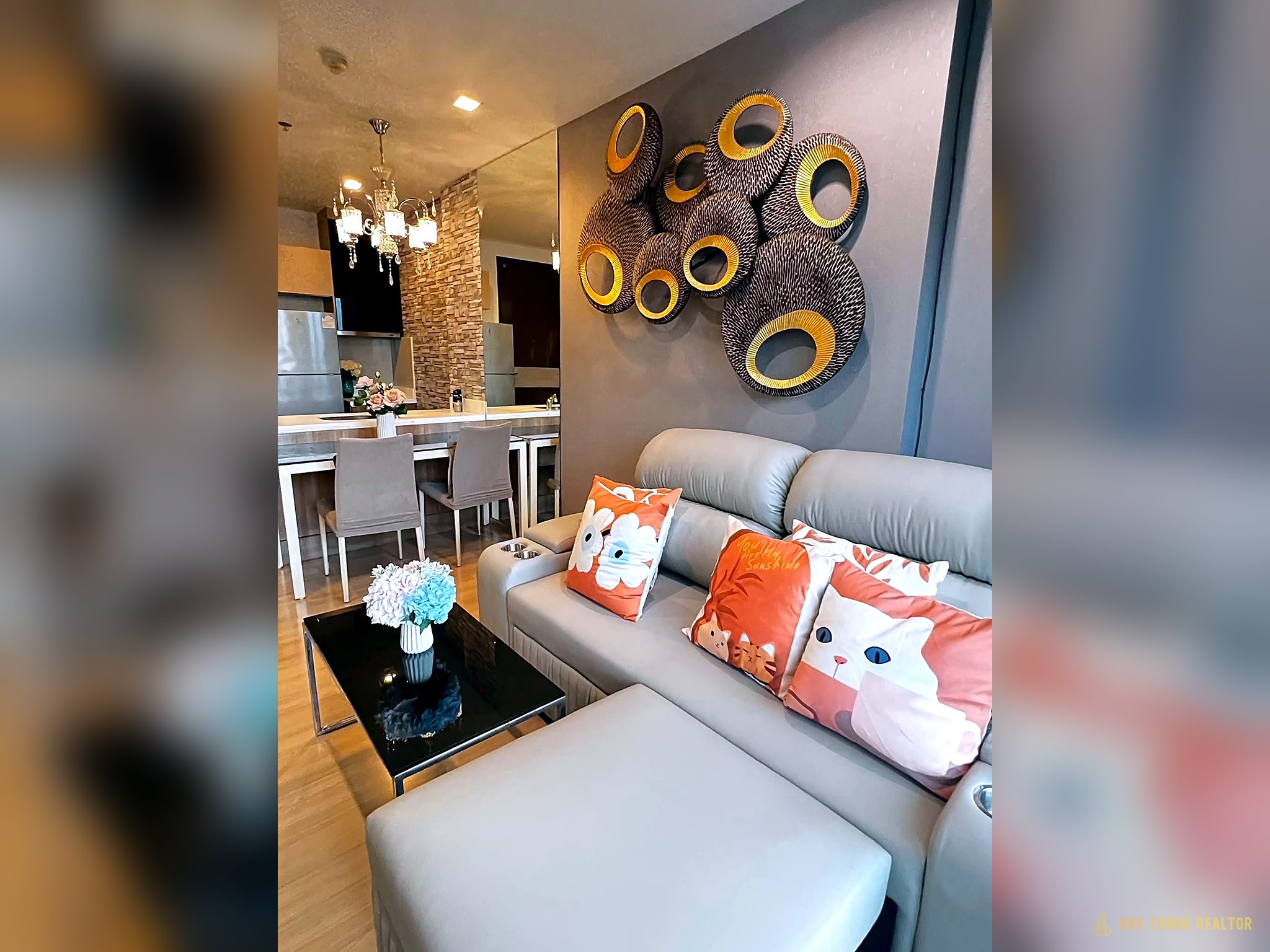 1-Bedroom Condo for Rent at Rhythm Sathorn 21 (45 sqm) — BTS Saphan Taksin