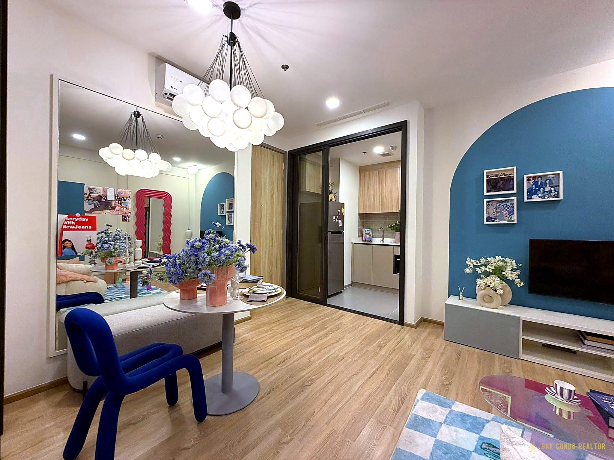04-living_room-66 1-Bedroom Condo for Rent at XT Phayathai (40 sqm) — Phaya Thai BTS