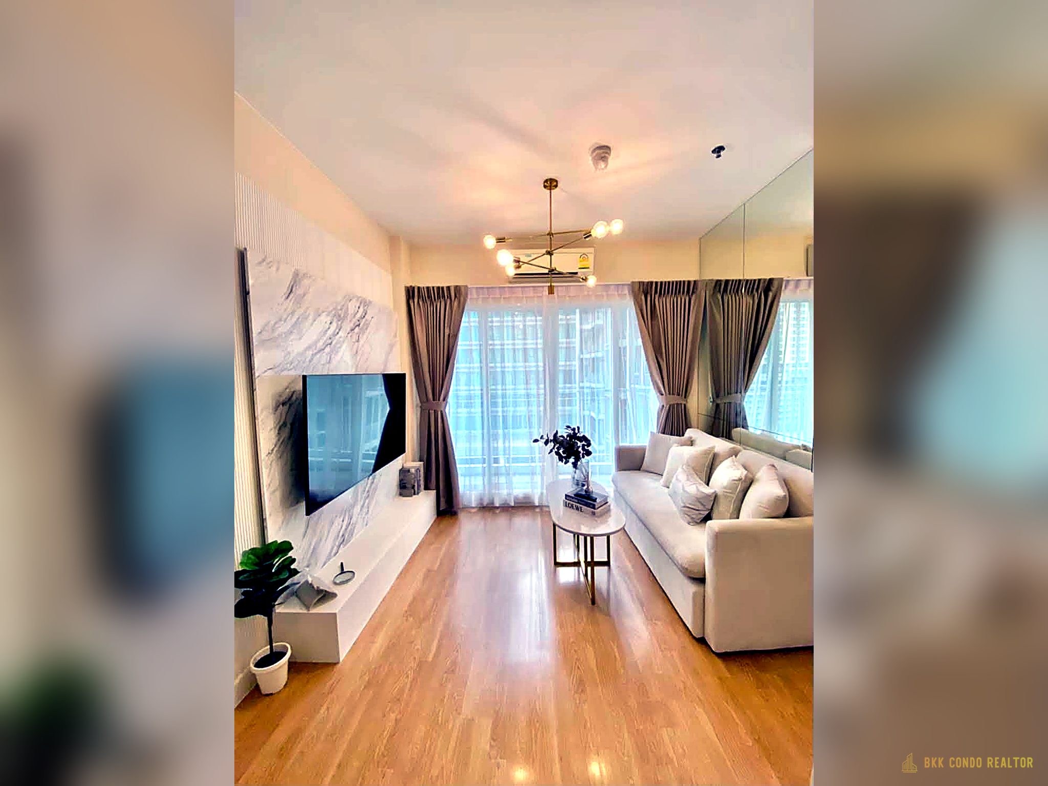1-Bedroom Condo for Rent at The Parkland Grand Asoke-Phetchaburi (35.66 sqm) — MRT Phetchaburi