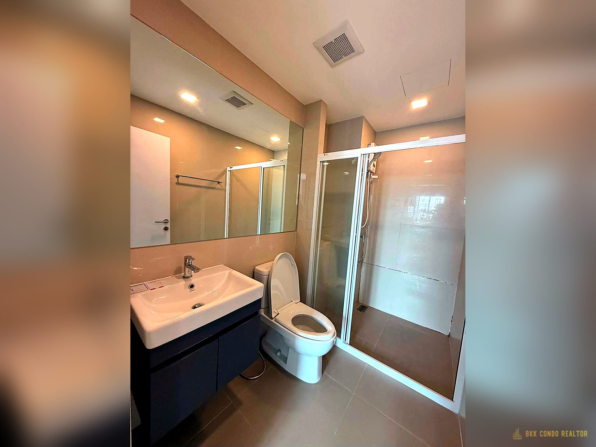 05-bathroom 1-Bedroom Condo for Rent at Modiz Sukhumvit 50 (29 sqm) — On Nut BTS
