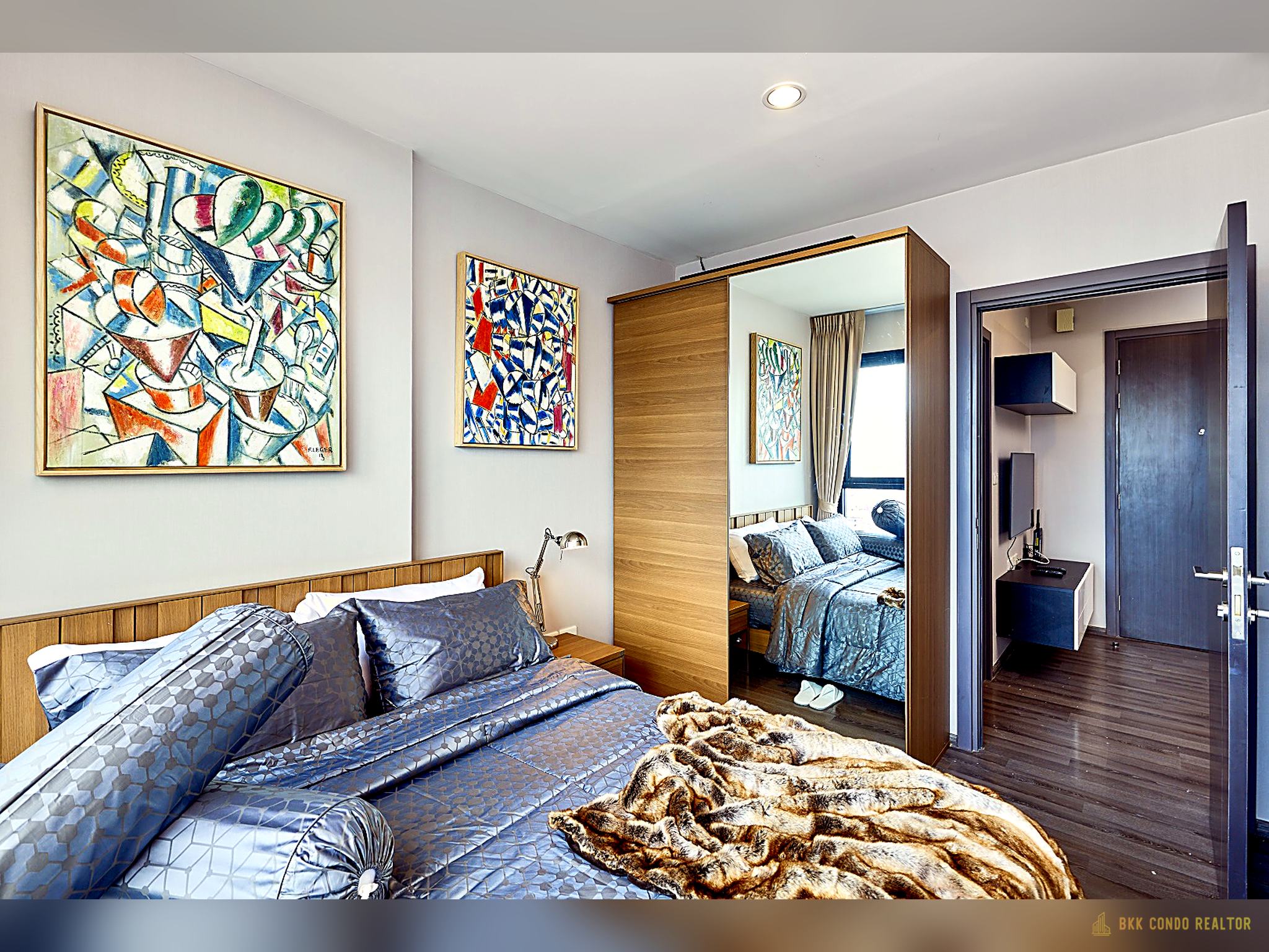 05-bedroom-153 1-Bedroom Condo for Rent at The Base Park East (31 sqm) — On Nut BTS