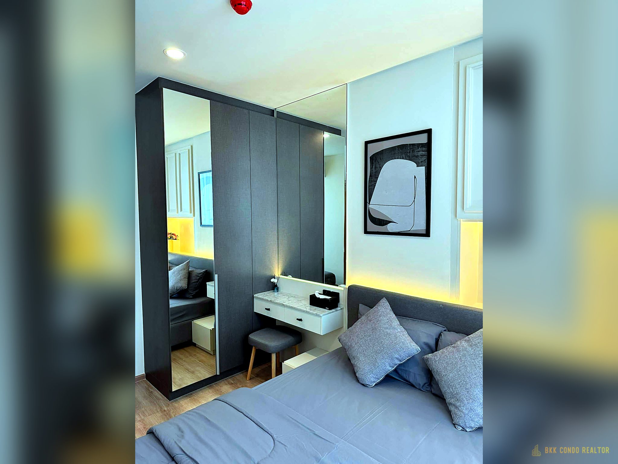 05-bedroom-56 1-Bedroom Condo for Rent at NUE District R9 (26 sqm) — Rama 9 MRT