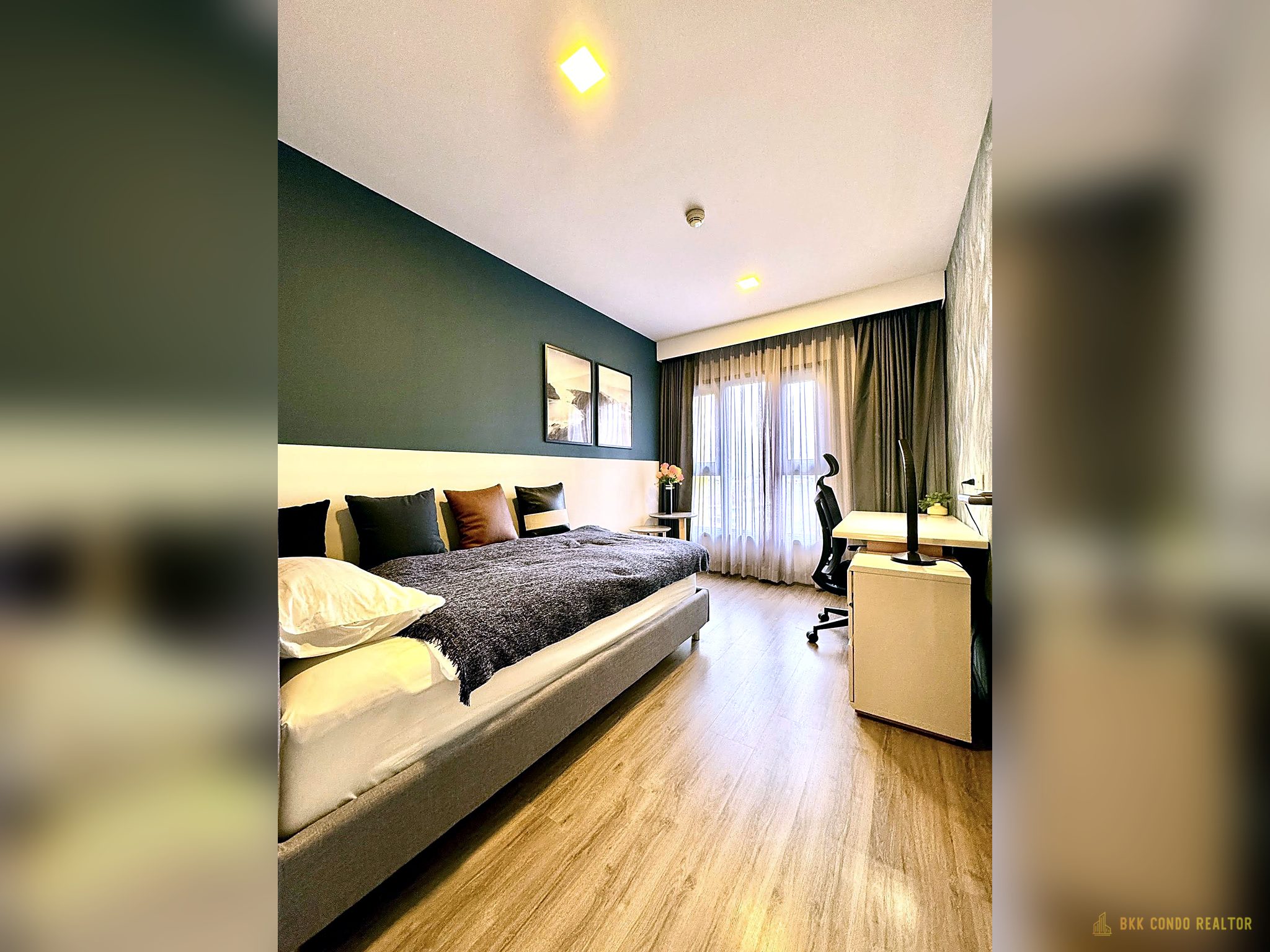 05-bedroom-57 2-Bedroom Condo for Rent at The Base Sukhumvit 50 (56 sqm) — On Nut BTS