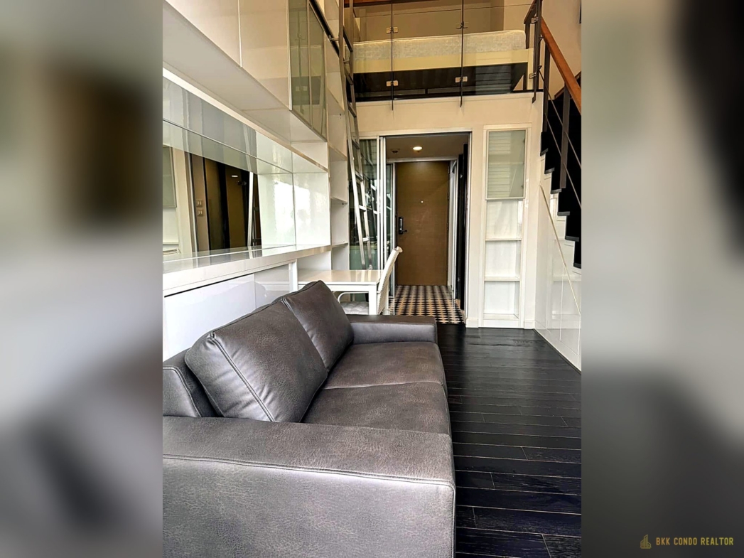 Duplex 1-Bedroom Condo for Rent at IDEO Morph 38 (36 sqm) — Thonglor BTS