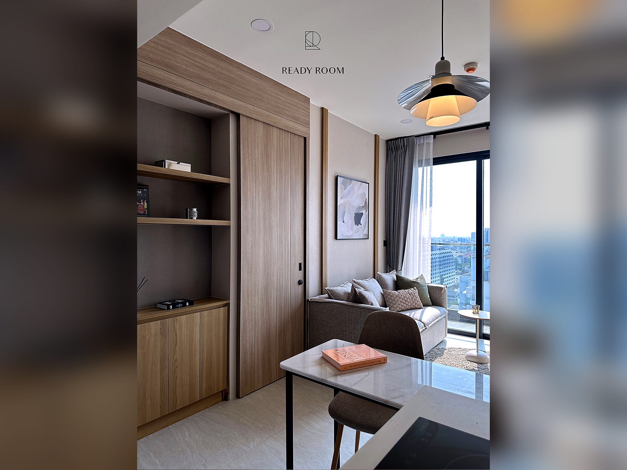 05-living_room-75 1-Bedroom Condo for Rent at Cooper Siam (36 sqm) — National Stadium BTS