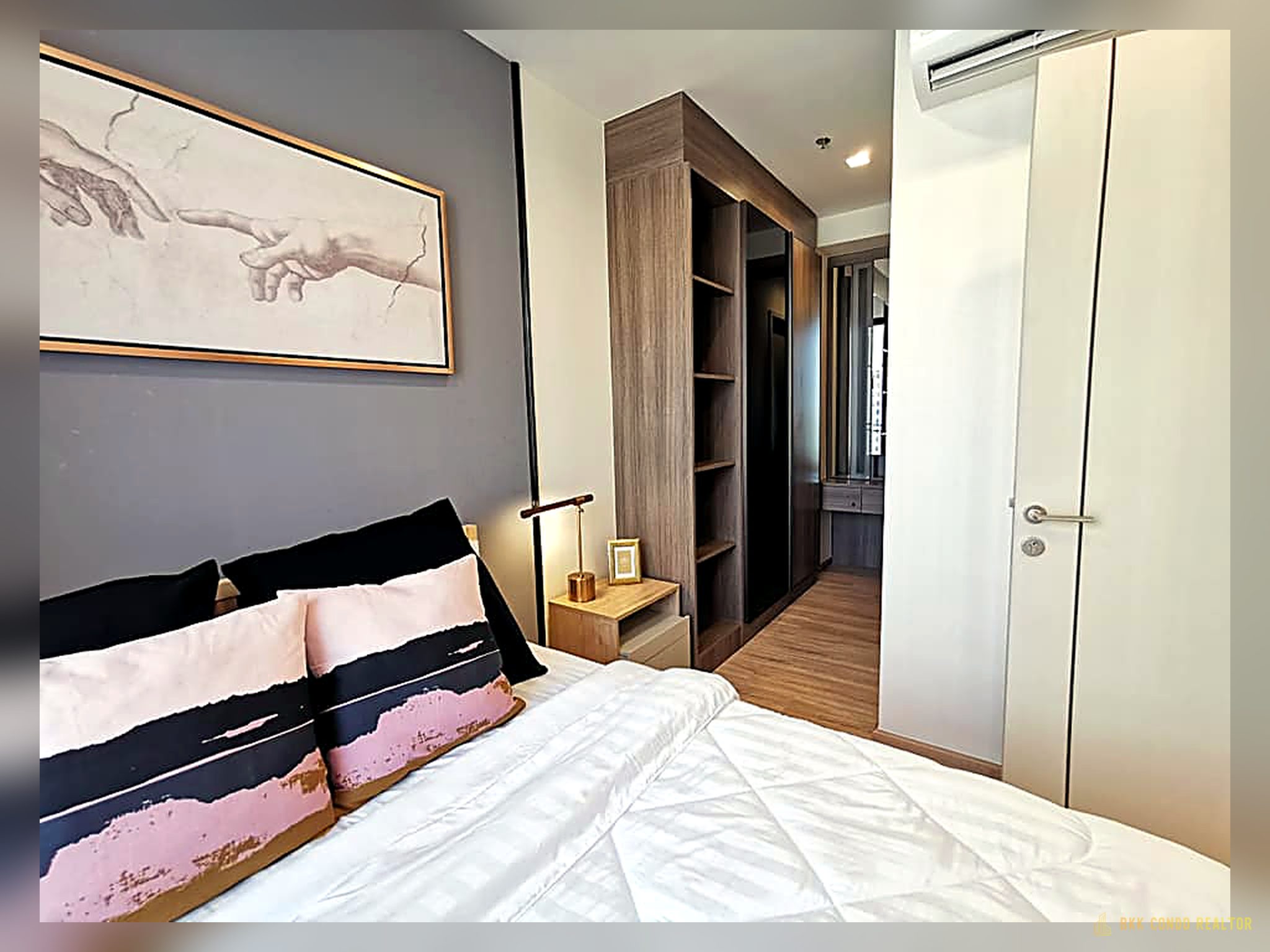 06-bedroom-148 1-Bedroom Condo for Rent at THE LINE Phahol-Pradipat (34 sqm) — Saphan Khwai BTS