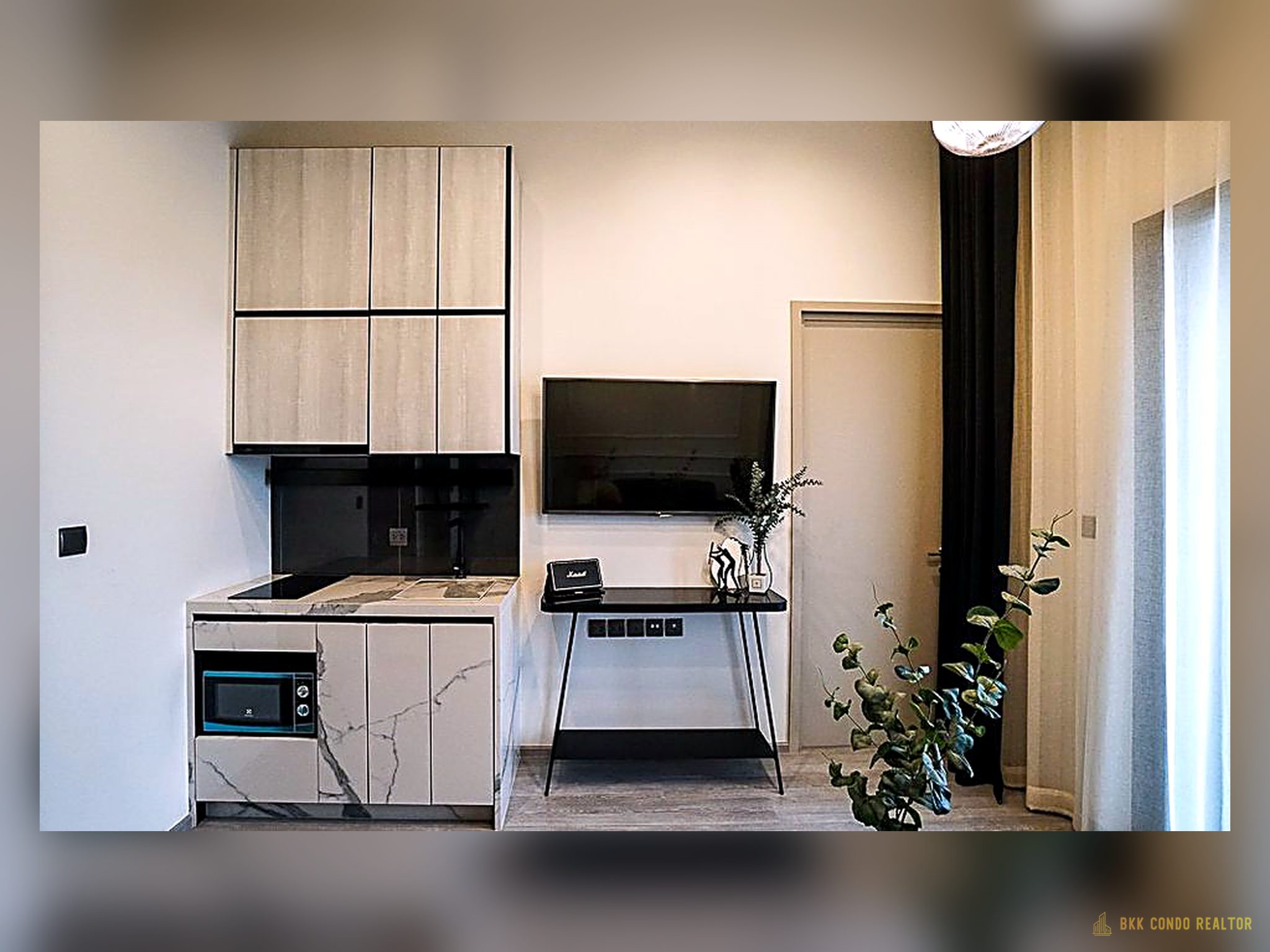 06-kitchen-51 1-Bedroom Condo for Rent at THE LINE Sukhumvit 101 (28 sqm) — Punnawithi BTS