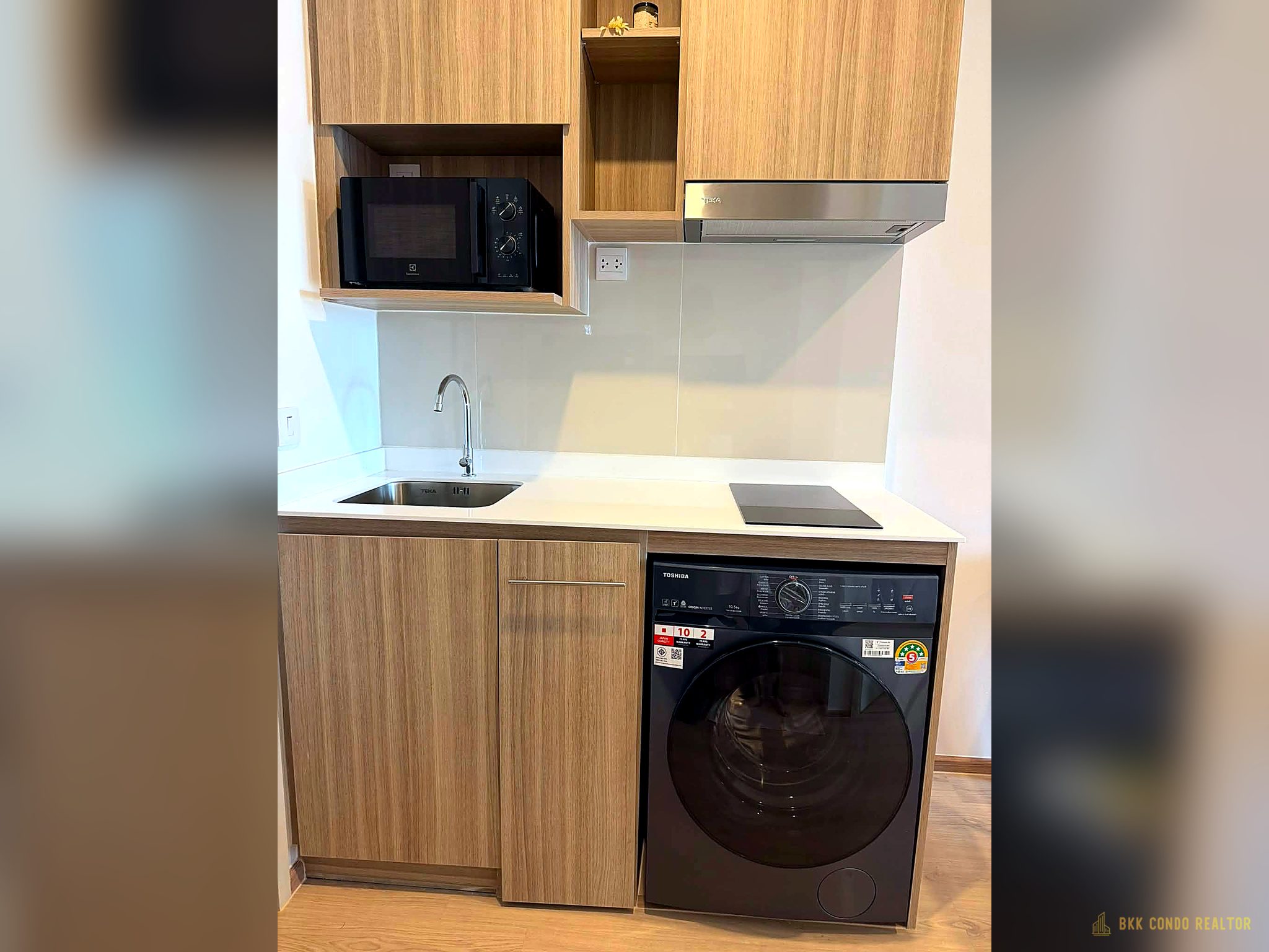 06-kitchen-54 1-Bedroom Condo for Rent at Life Rama4 – Asoke (32 sqm) — Queen Sirikit MRT