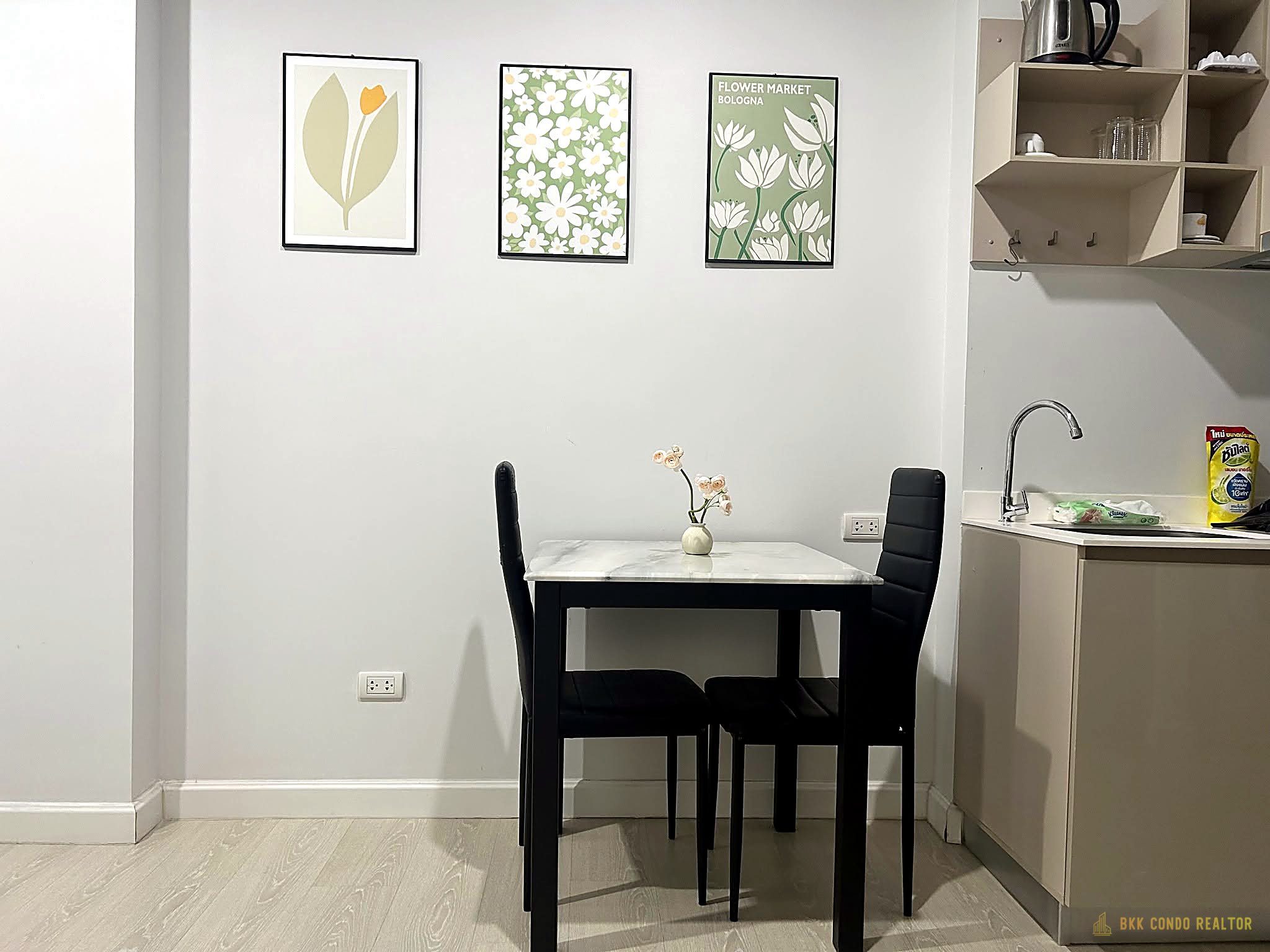 06-kitchen-73 1-Bedroom Condo for Rent at The Niche Pride Thonglor-Phetchaburi (30 sqm) — MRT Phetchaburi