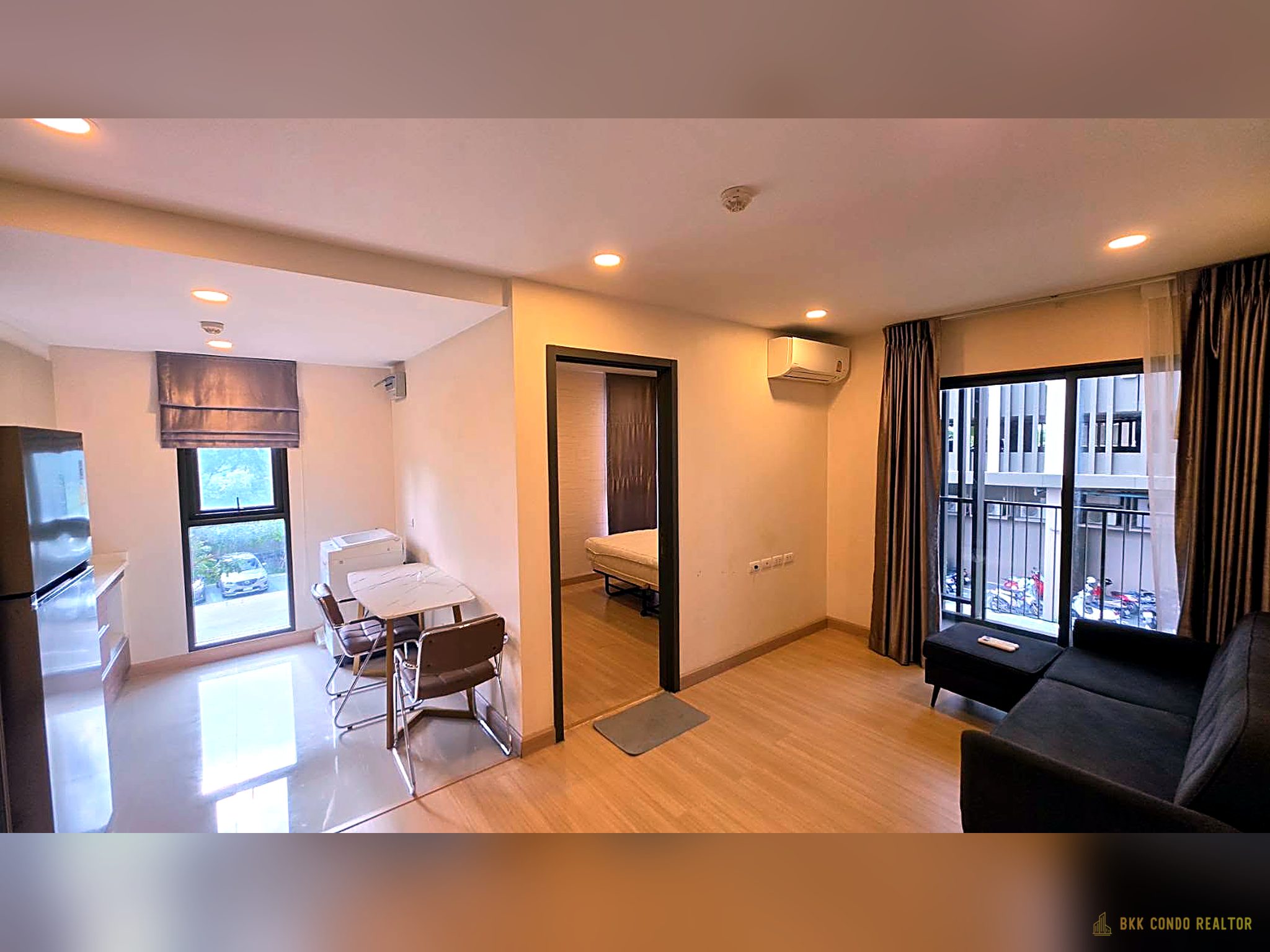 06-living_room-3 2-Bedroom Condo for Rent at Supalai Prime Rama 9 (48 sqm) — Rama 9 MRT