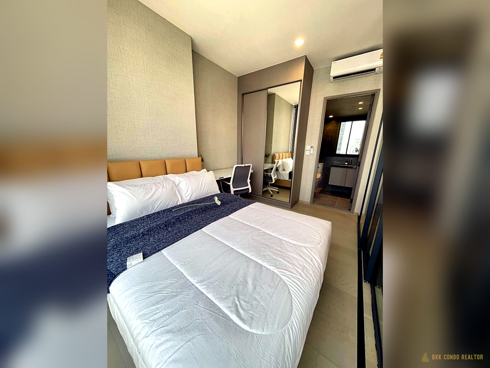 07-bedroom-110 1-Bedroom Condo for Rent at The Extro Phayathai-Rangnam (33 sqm) — Victory Monument BTS