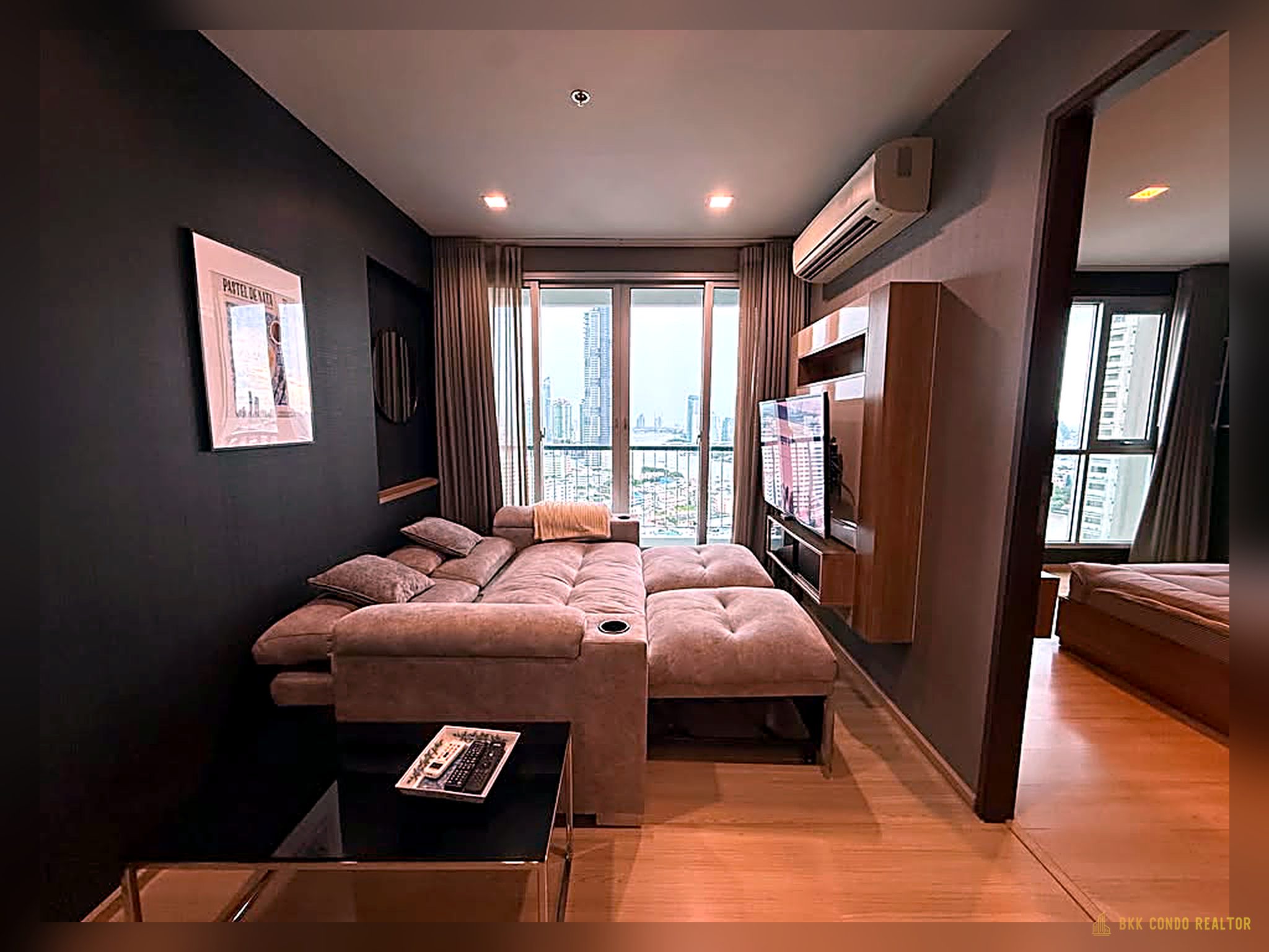 1-Bedroom Condo for Rent at Rhythm Sathorn 21 (45 sqm) — Saphan Taksin BTS