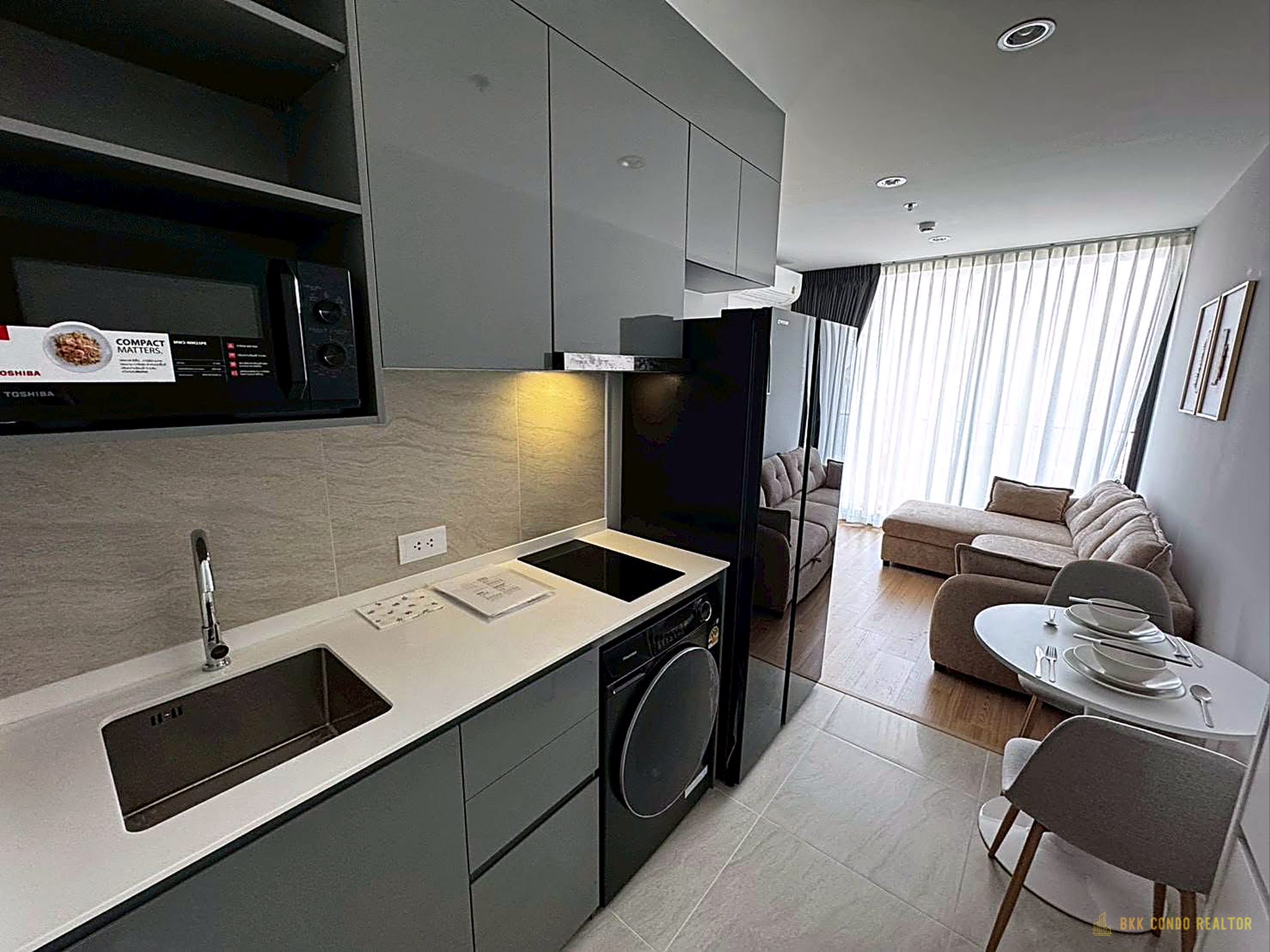07-kitchen-24 2-Bedroom Condo for Rent at Skyrise Avenue Sukhumvit 64 (45.27 sqm) — Punnawithi BTS