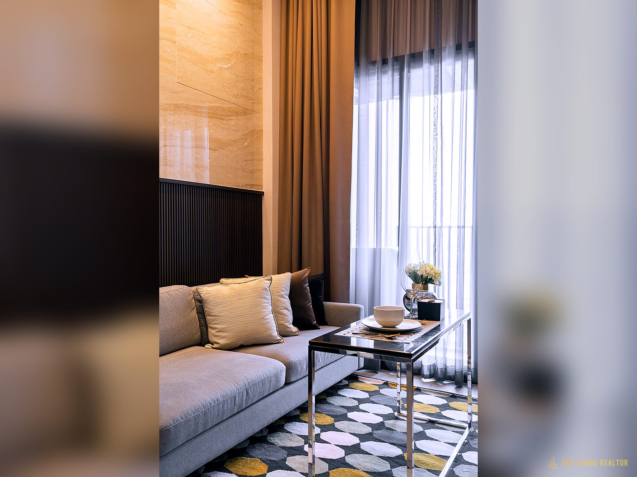07-living_room-25 1-Bedroom Condo for Rent at THE LINE Sukhumvit 101 (28 sqm) — Punnawithi BTS